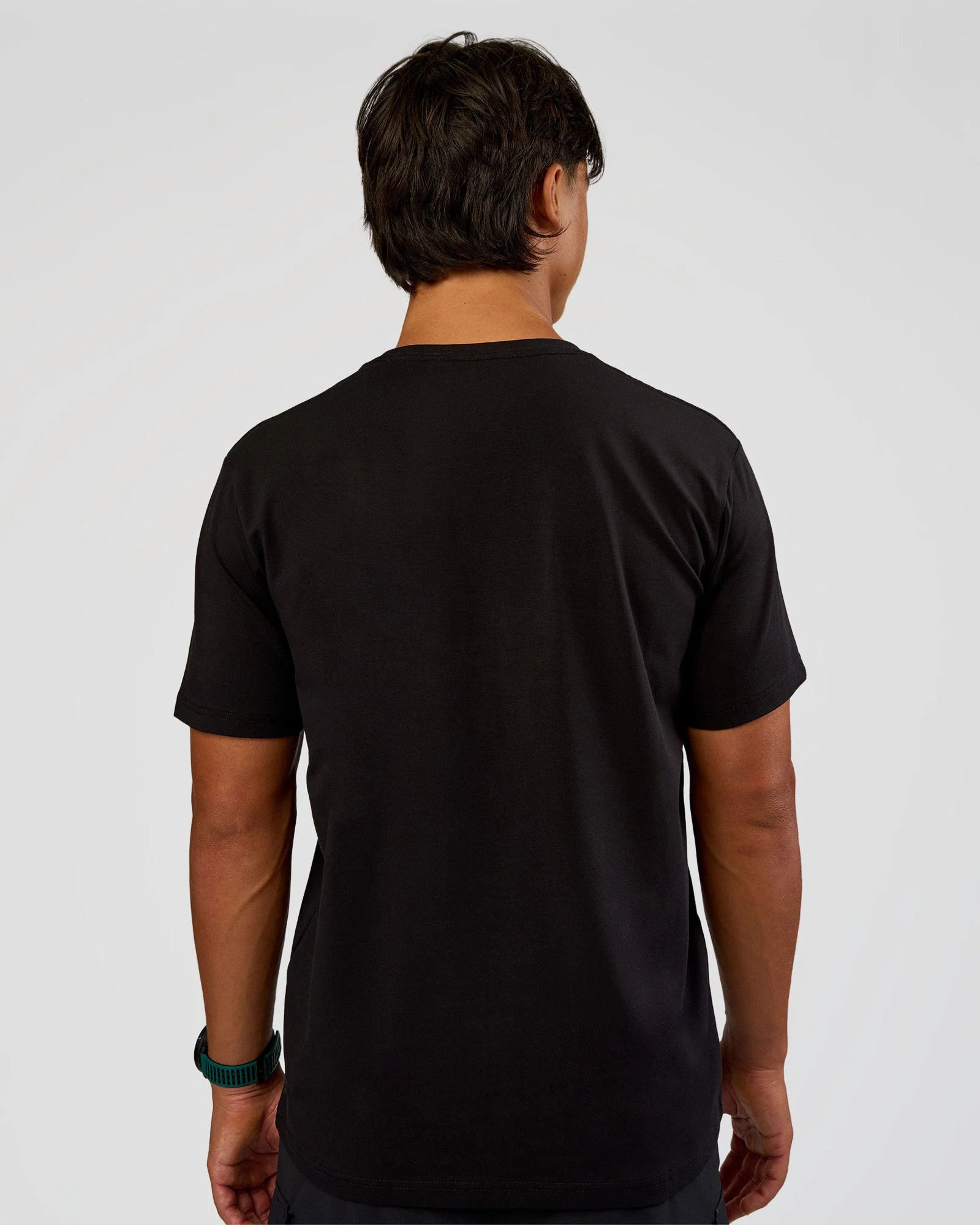 Base FLXCotton Tee Regular Fit -8cm - Black - Image 3