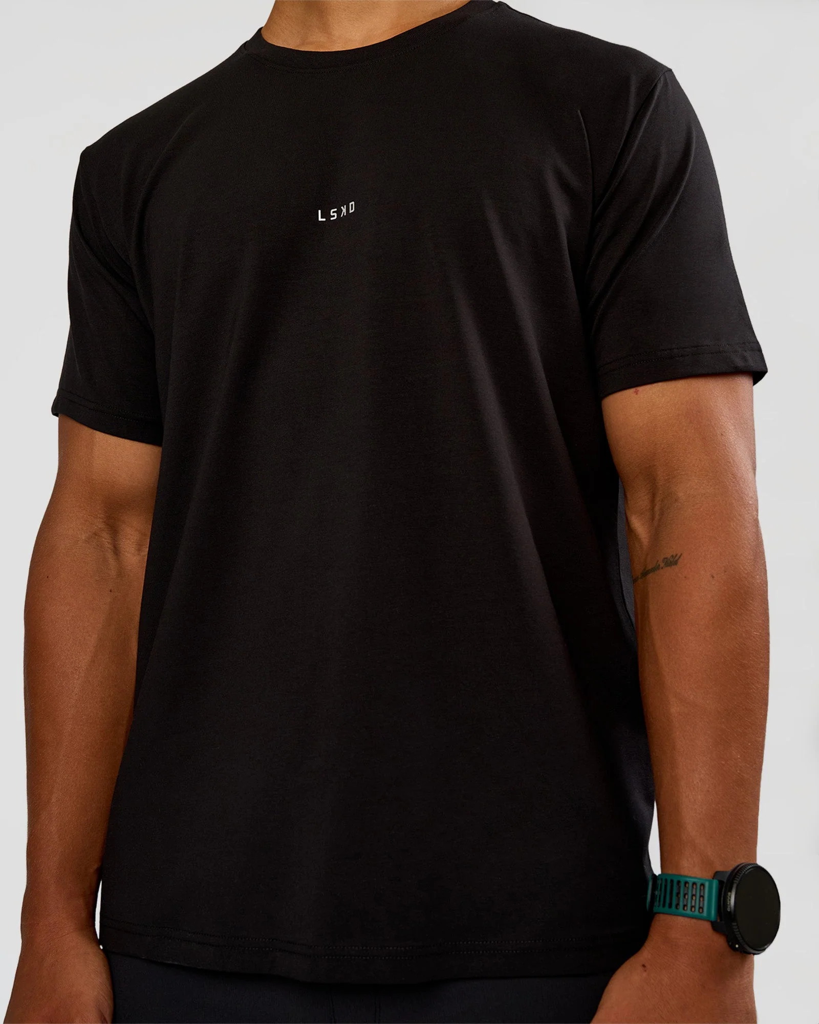 Base FLXCotton Tee Regular Fit -8cm - Black - Image 5