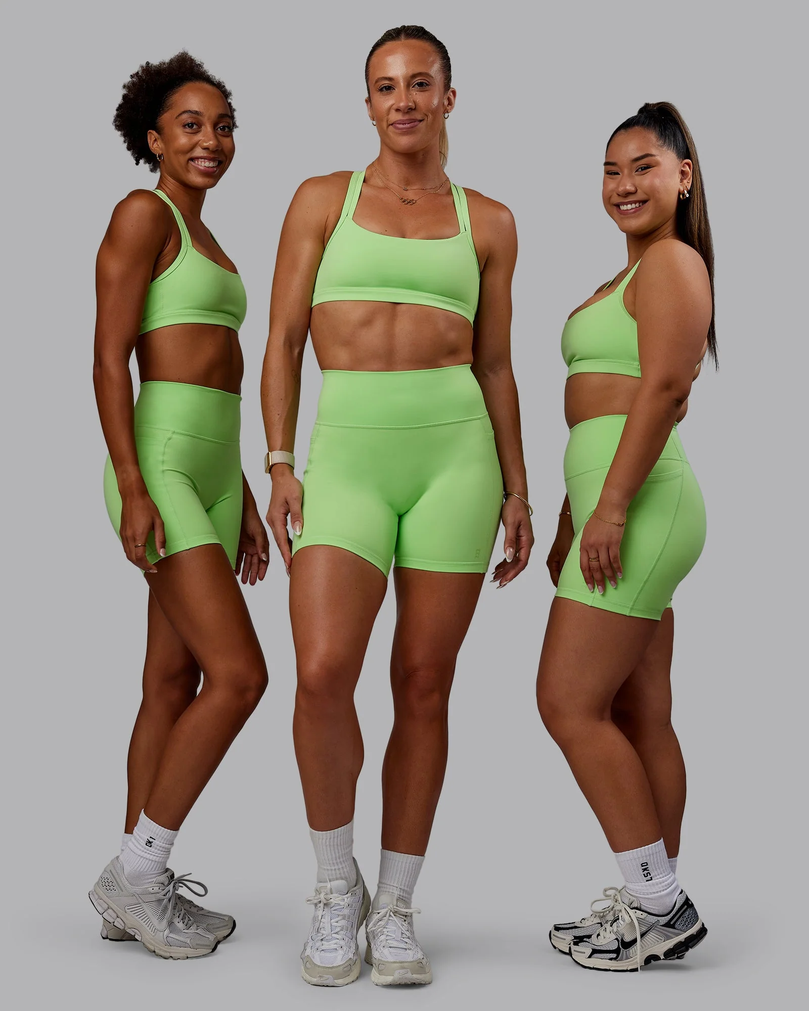Bree Masters Fusion Ultra High-Rise 6" Short Pockets - Pastel Lime