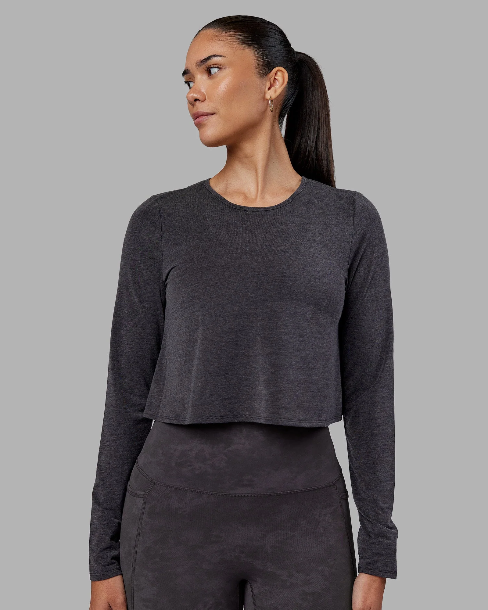 Breeze Long Sleeve Training Tee - Black - Image 2