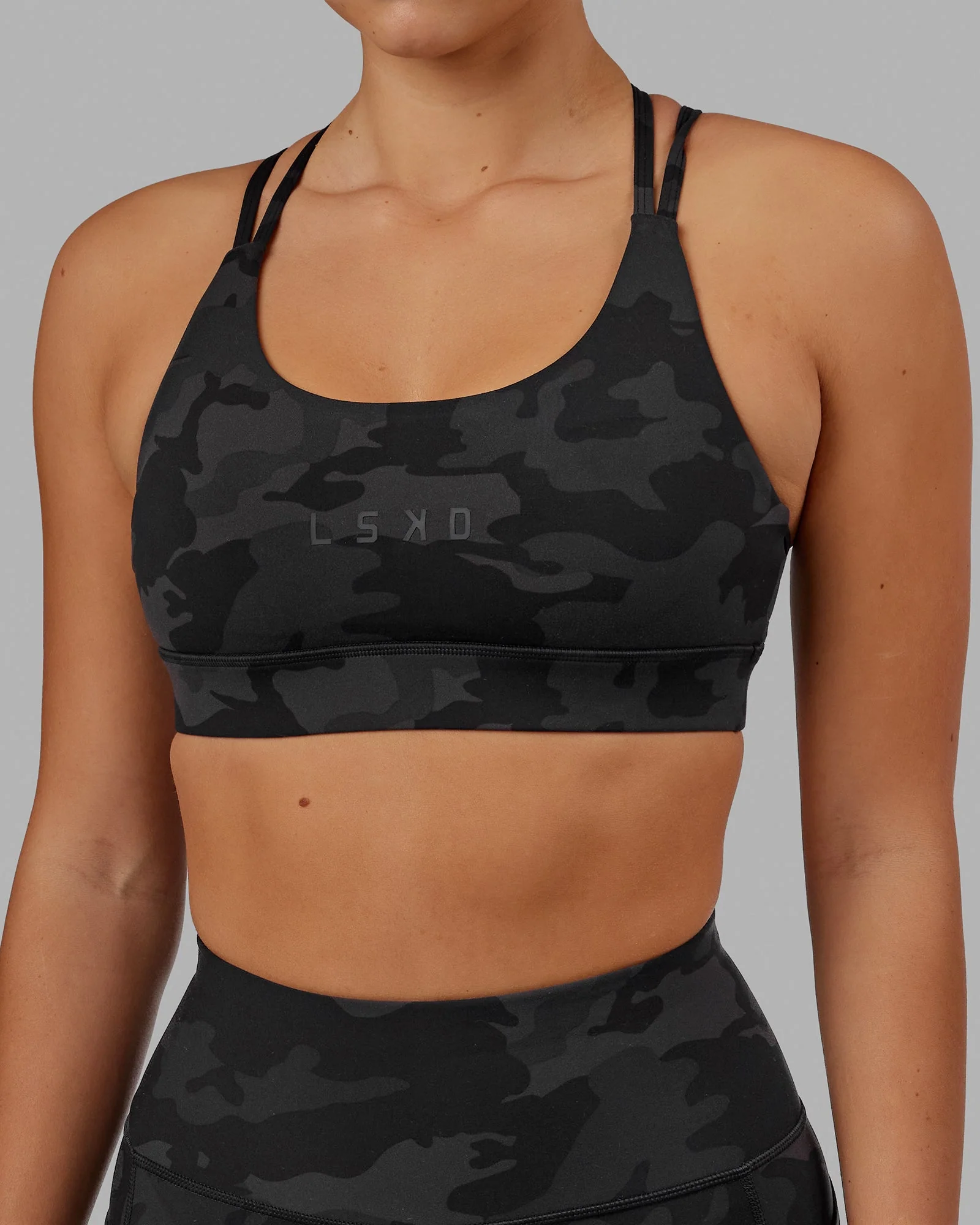 Bridge Sports Bra - Black Camo - Image 4