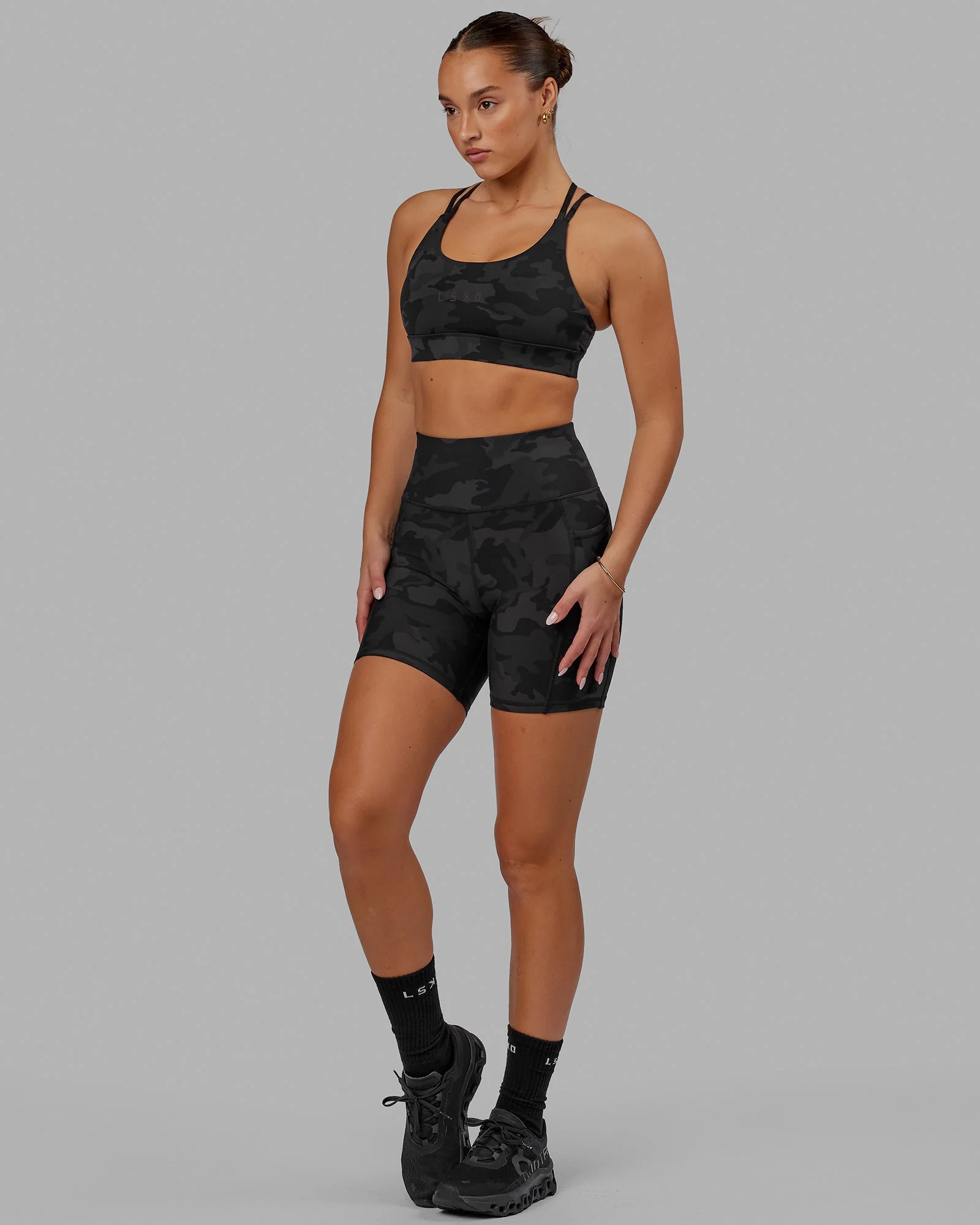 Bridge Sports Bra - Black Camo - Image 5