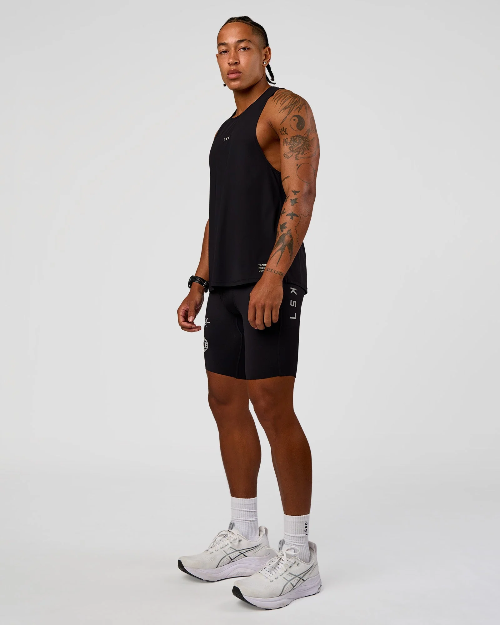 Cadence Run Club Script Values Tank - Black-Alloy - Image 3