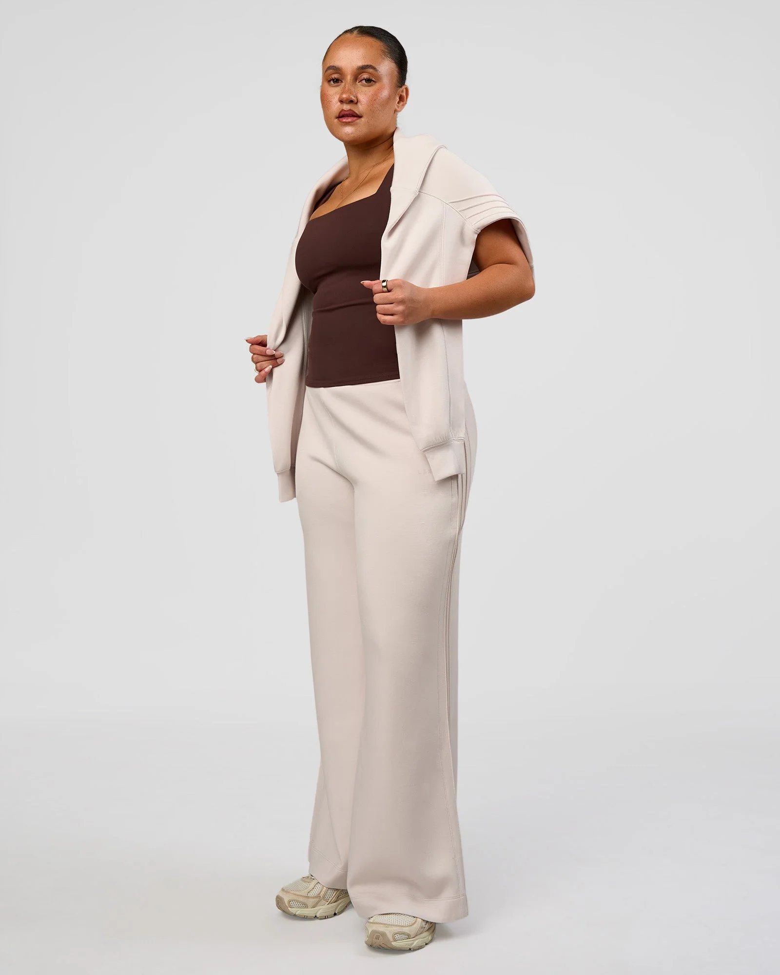 CF Elevate SoftTouch Pintuck Sweater - Clay - Image 5