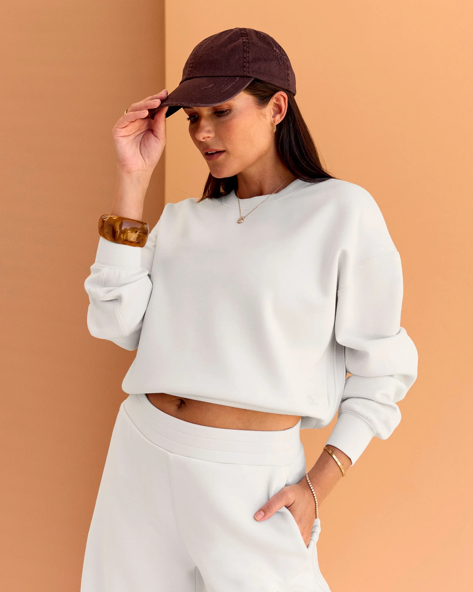 CF Elevate SoftTouch Pintuck Sweater - Clay - Image 7