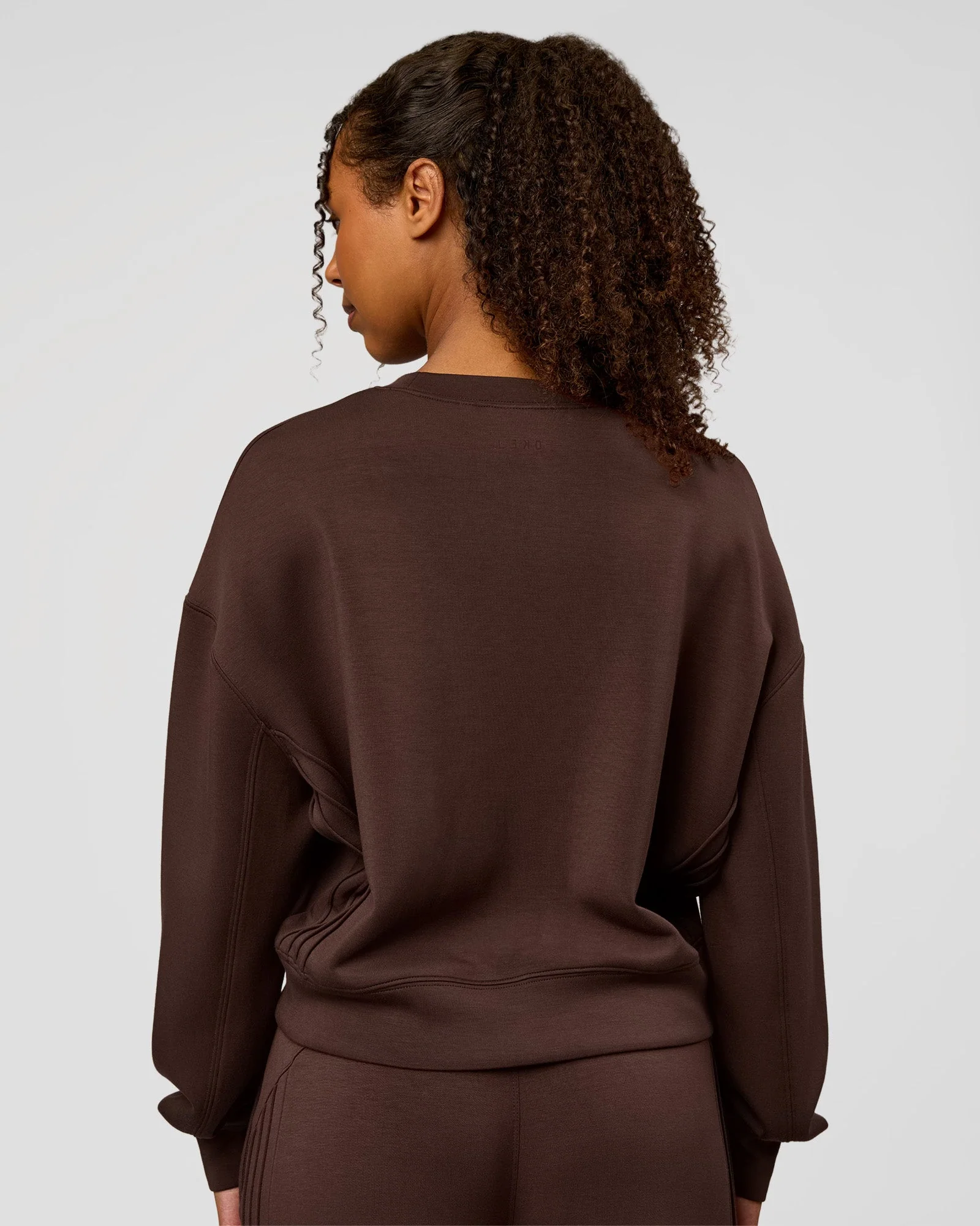 CF Elevate SoftTouch Pintuck Sweater - Hot Chocolate - Image 3