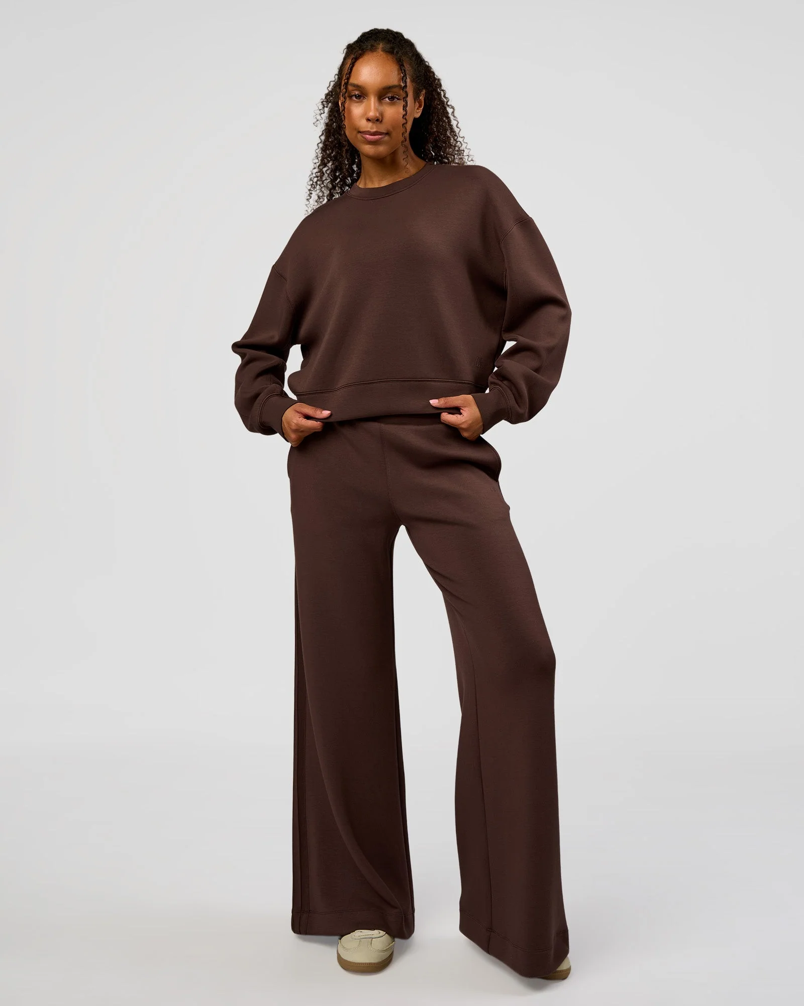 CF Elevate SoftTouch Pintuck Sweater - Hot Chocolate - Image 6
