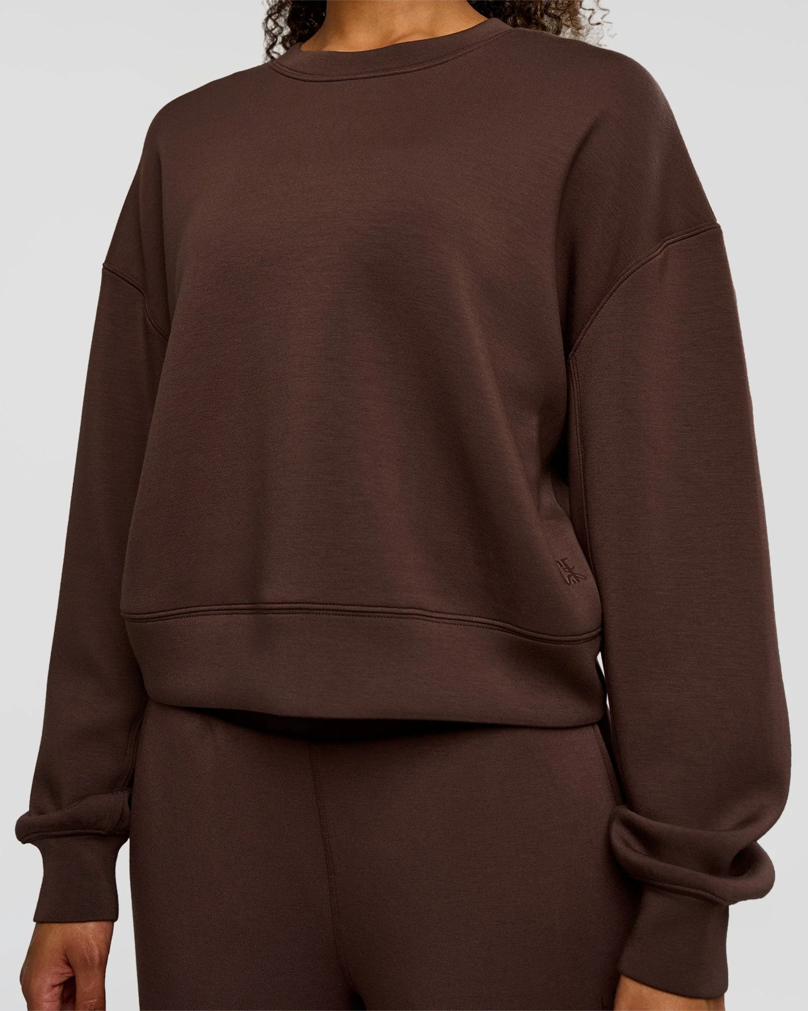 CF Elevate SoftTouch Pintuck Sweater - Hot Chocolate - Image 7