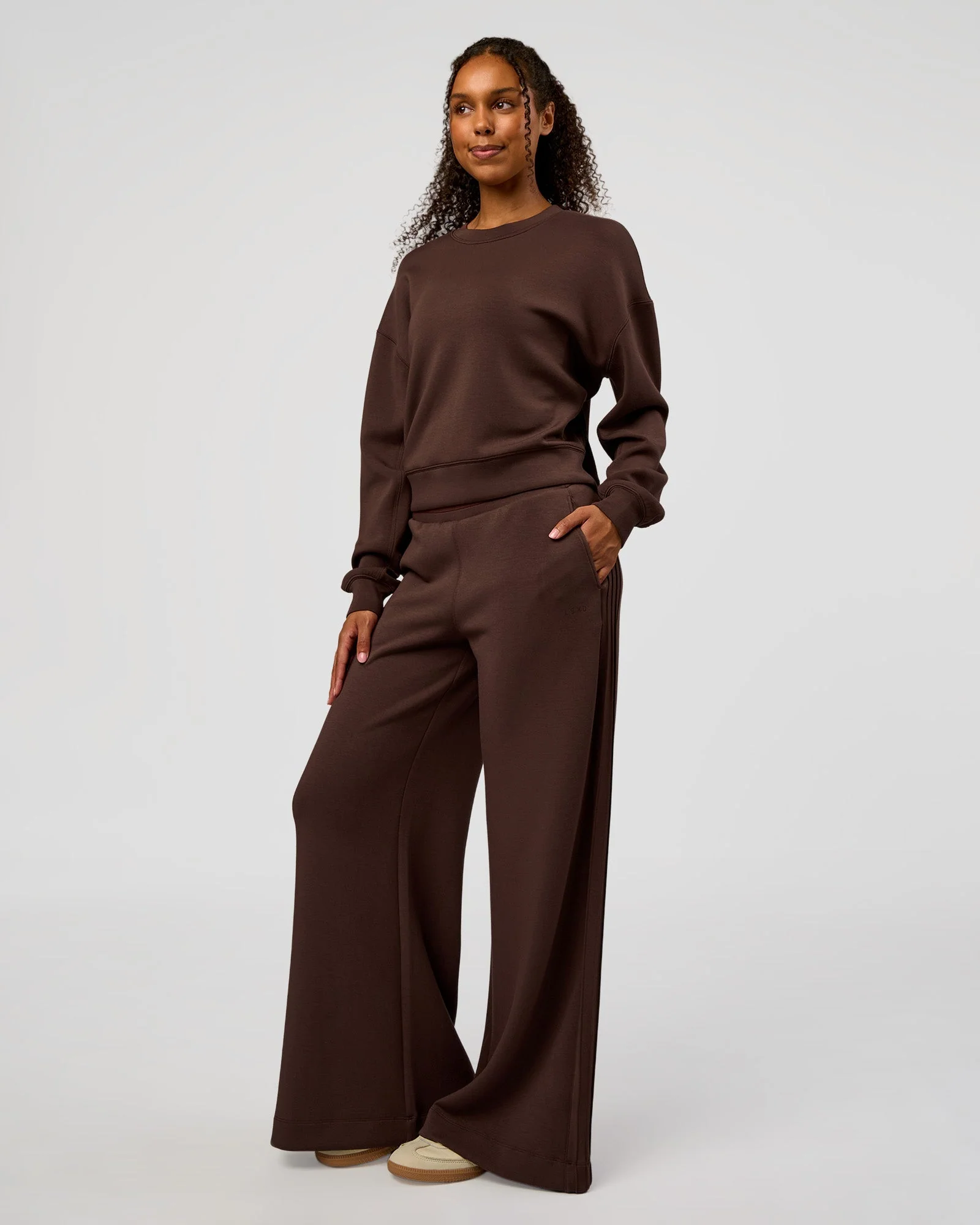 CF Elevate SoftTouch Pintuck Sweater - Hot Chocolate - Image 8