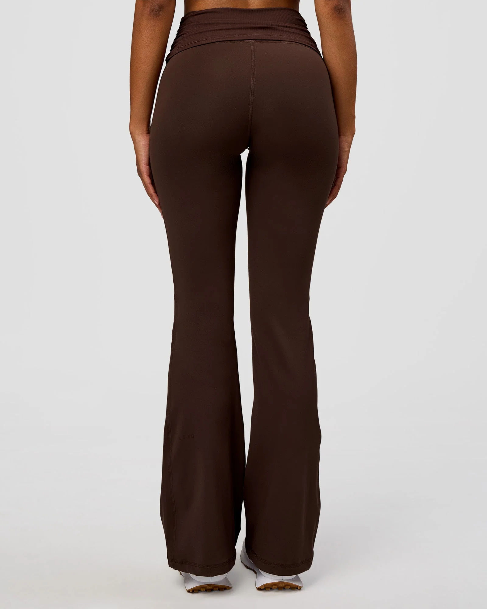 CF Fold Over High-Rise Flared Legging - Hot Chocolate - Image 9