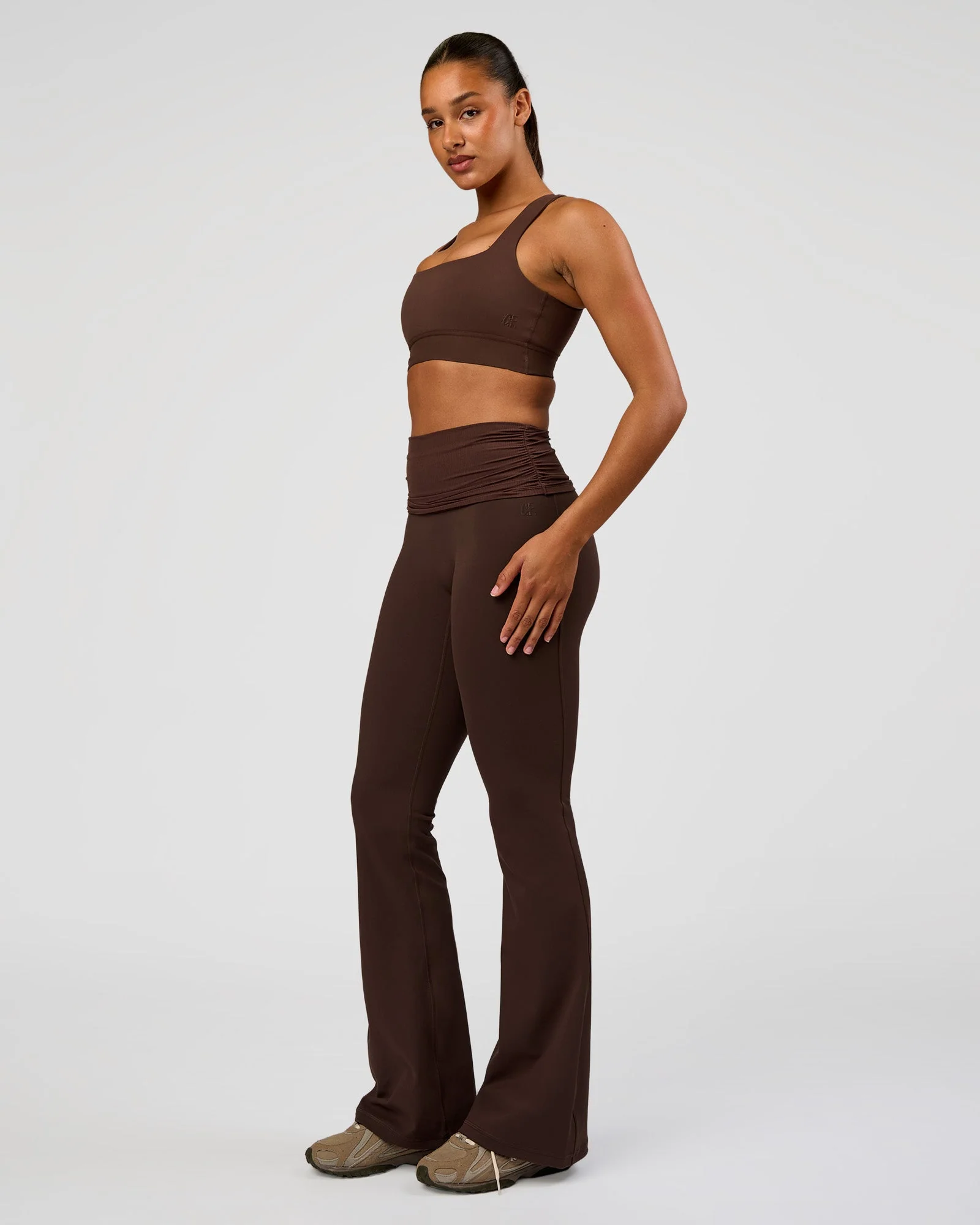 CF Fold Over High-Rise Flared Legging Tall - Hot Chocolate