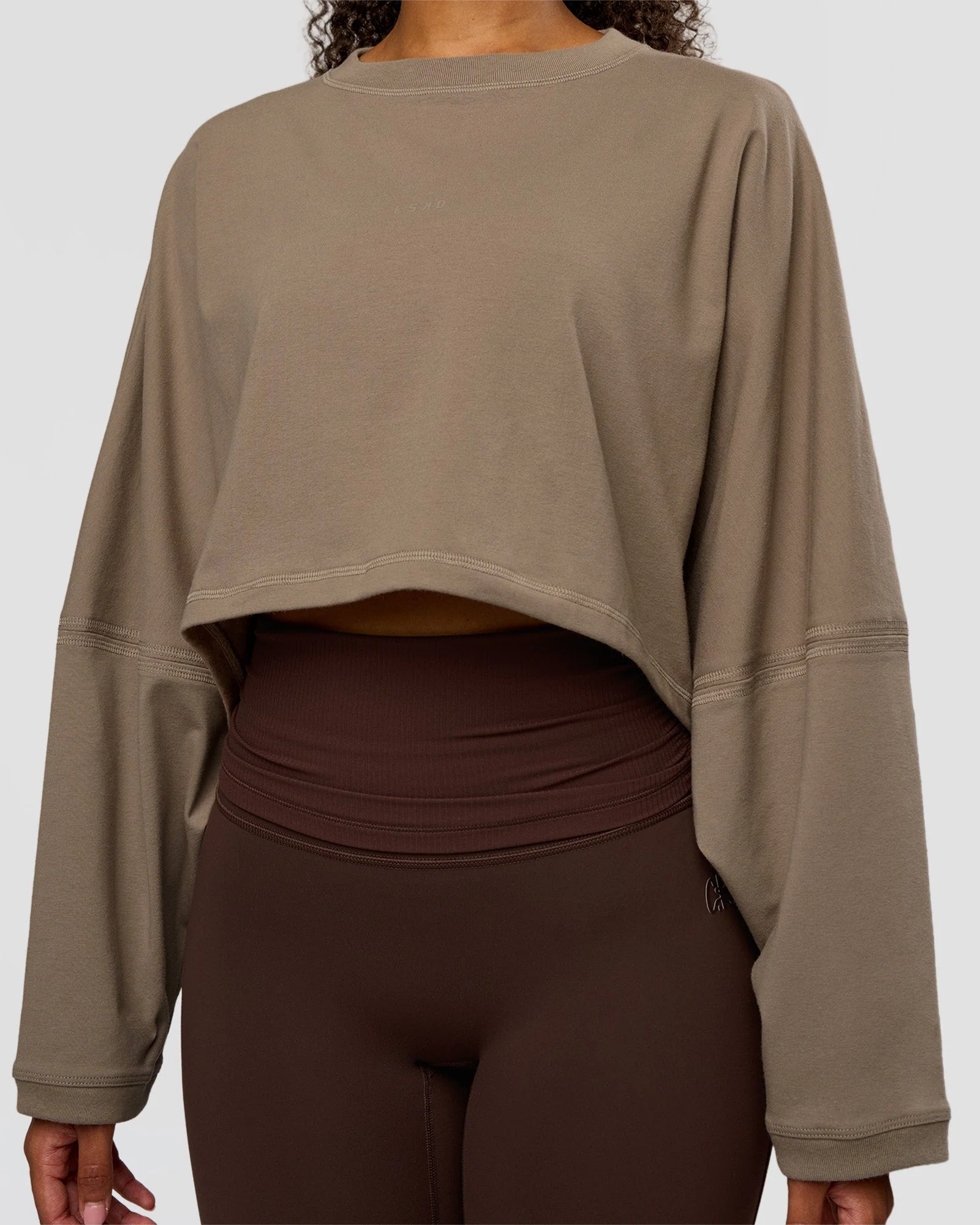 CF Street Surge Long Sleeve Tee - Taupe Ash - Image 7