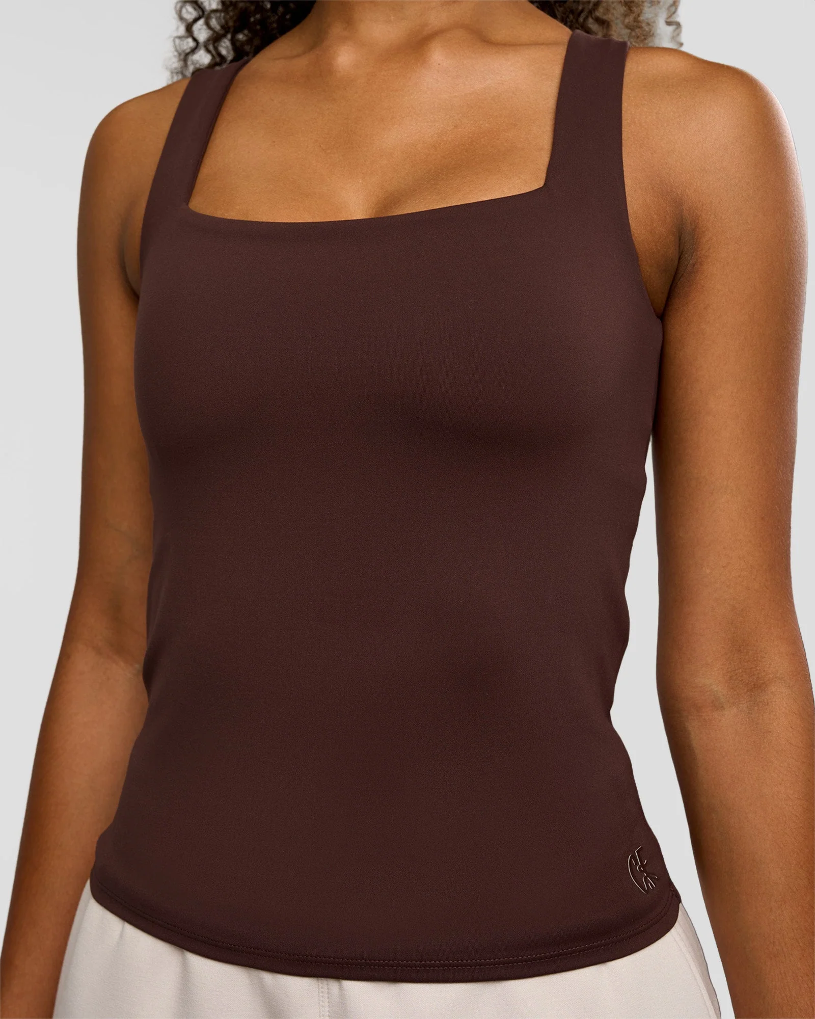 CF Train Hard Shelf Bra Tank - Hot Chocolate - Image 6