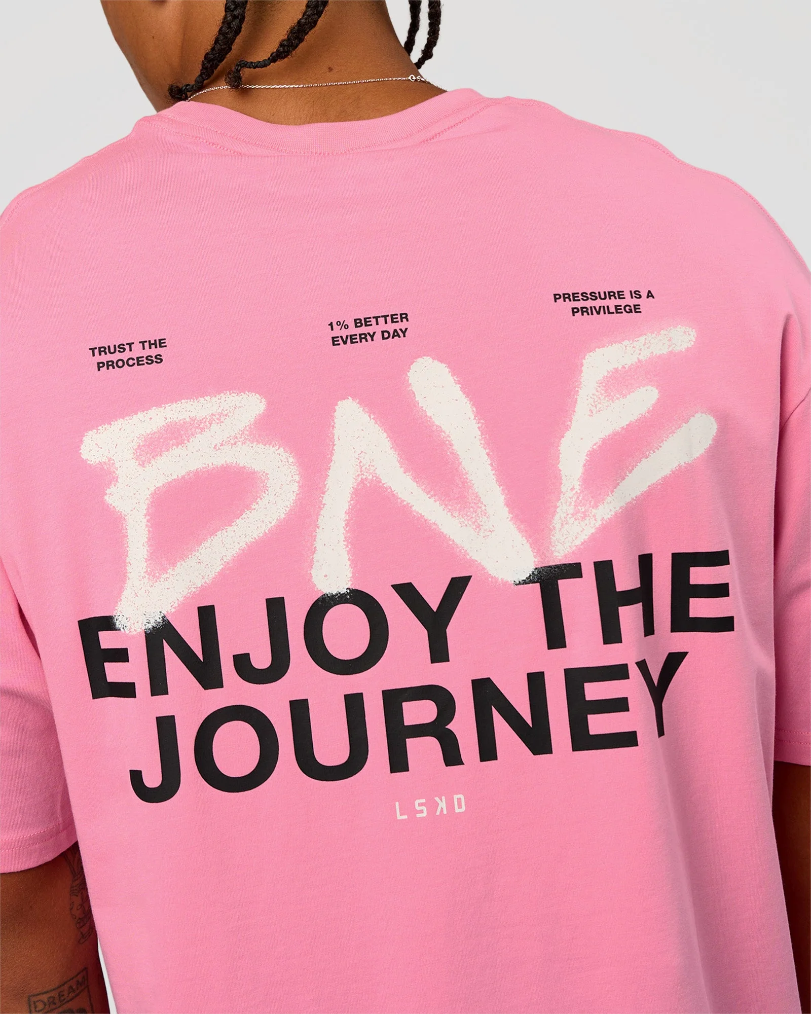 CFT BNE 26 FLXCotton Oversized Tee - Candy Pink - Image 10