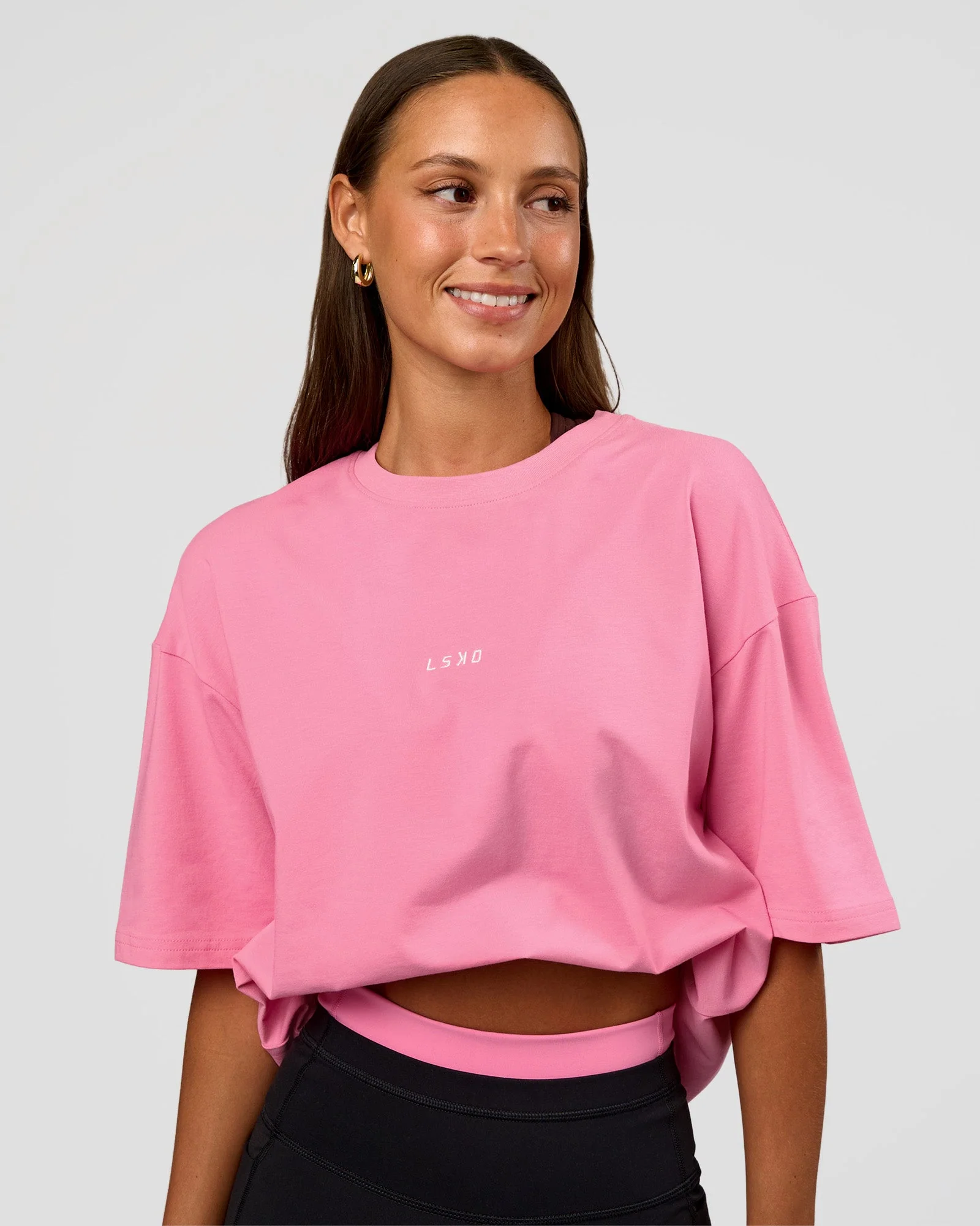 CFT BNE 26 FLXCotton Oversized Tee - Candy Pink - Image 4