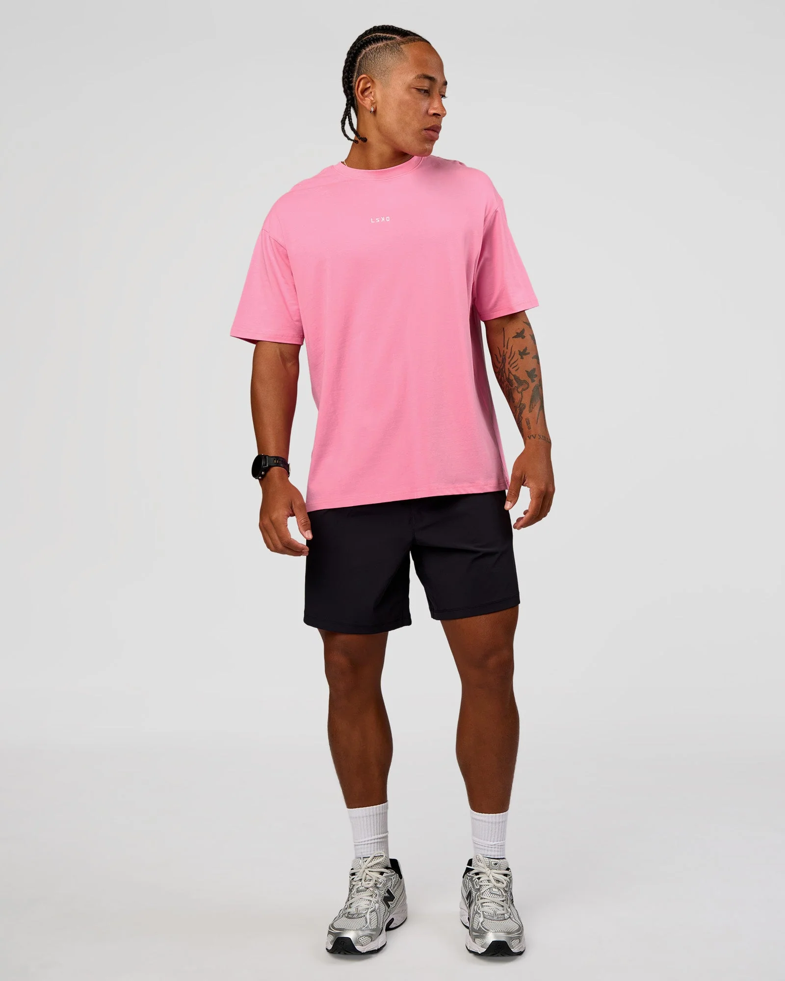CFT BNE 26 FLXCotton Oversized Tee - Candy Pink - Image 6