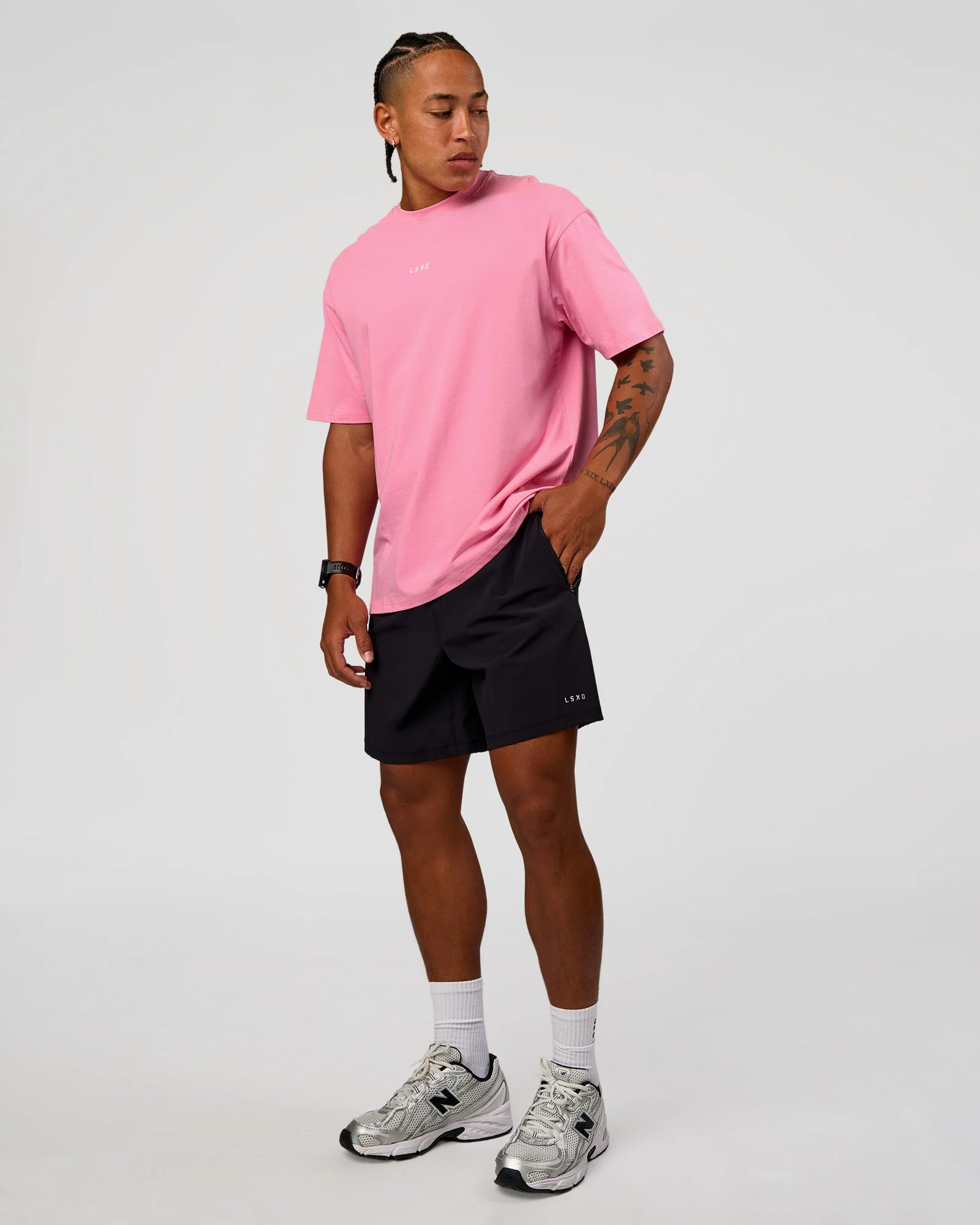 CFT BNE 26 FLXCotton Oversized Tee - Candy Pink - Image 7