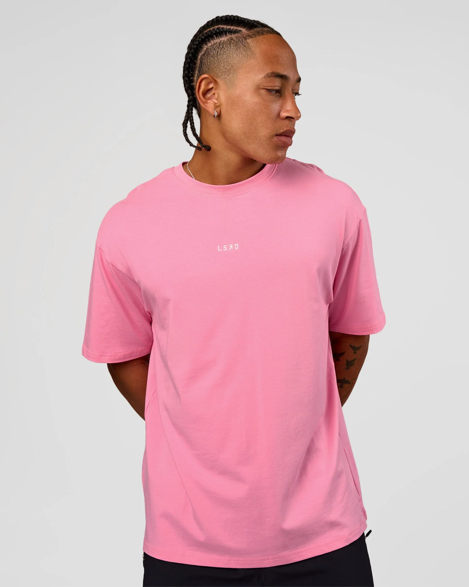 CFT BNE 26 FLXCotton Oversized Tee - Candy Pink - Image 8