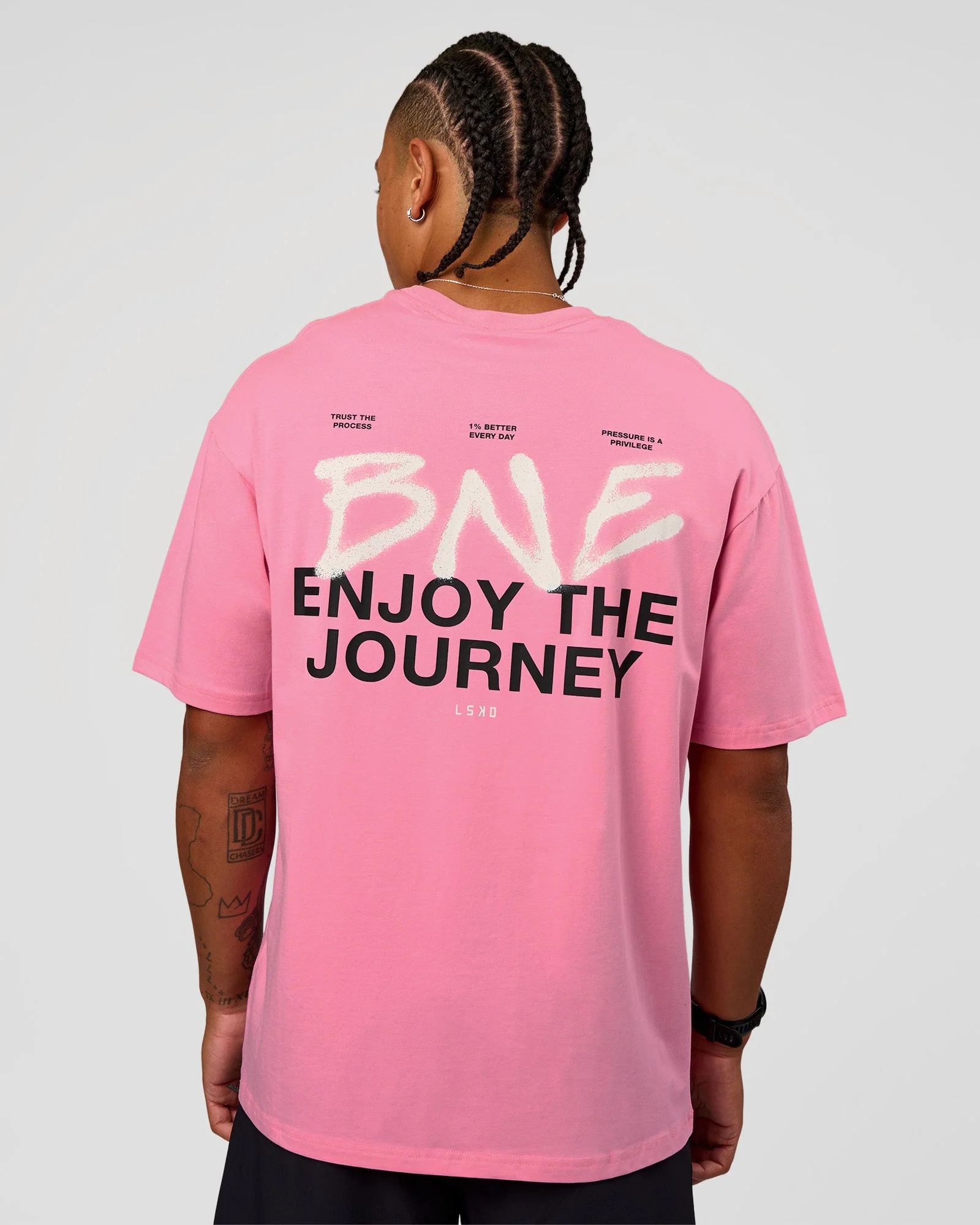 CFT BNE 26 FLXCotton Oversized Tee - Candy Pink - Image 9