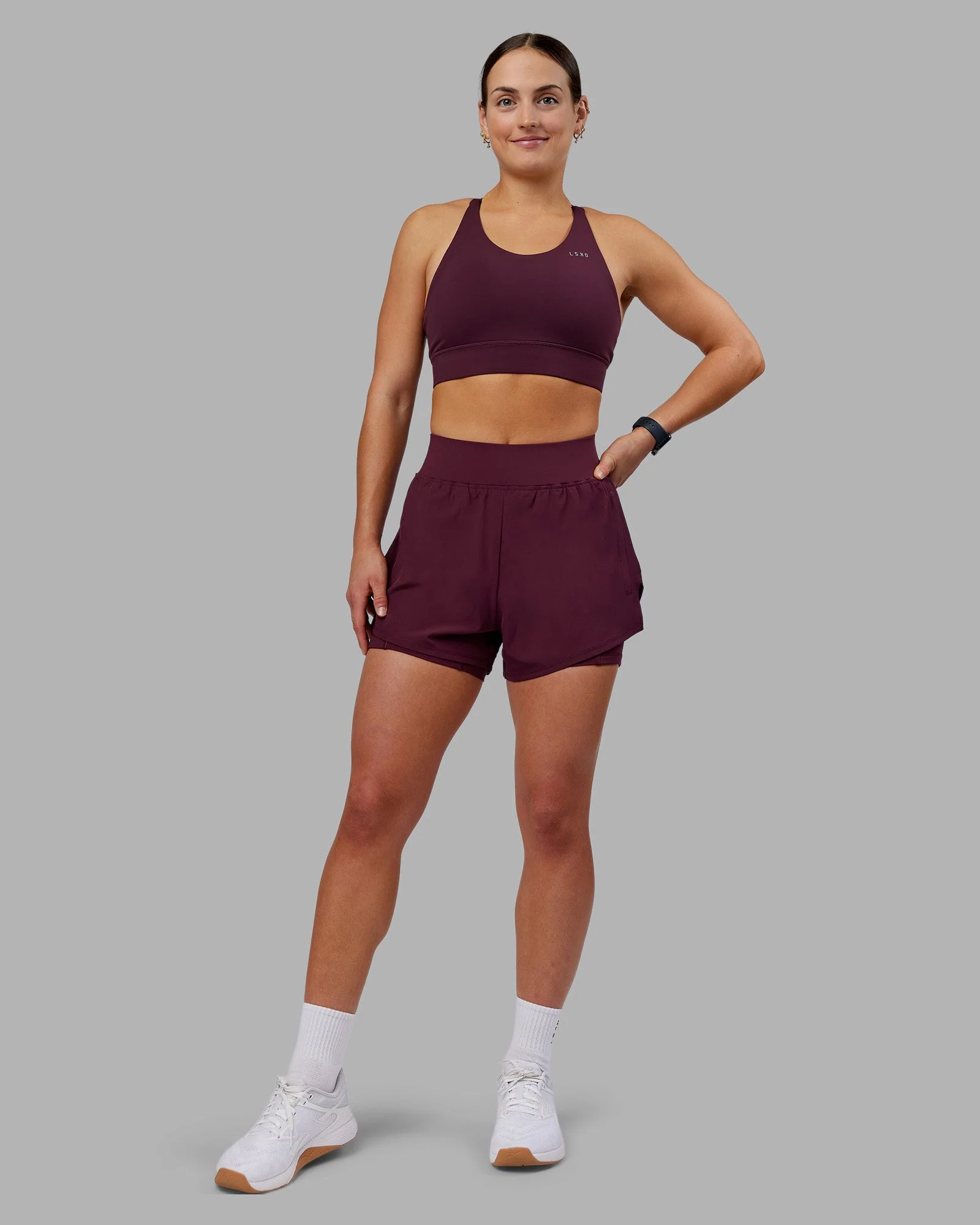 Challenger 3" Lined Performance Short - Cherry Lacquer - Image 5