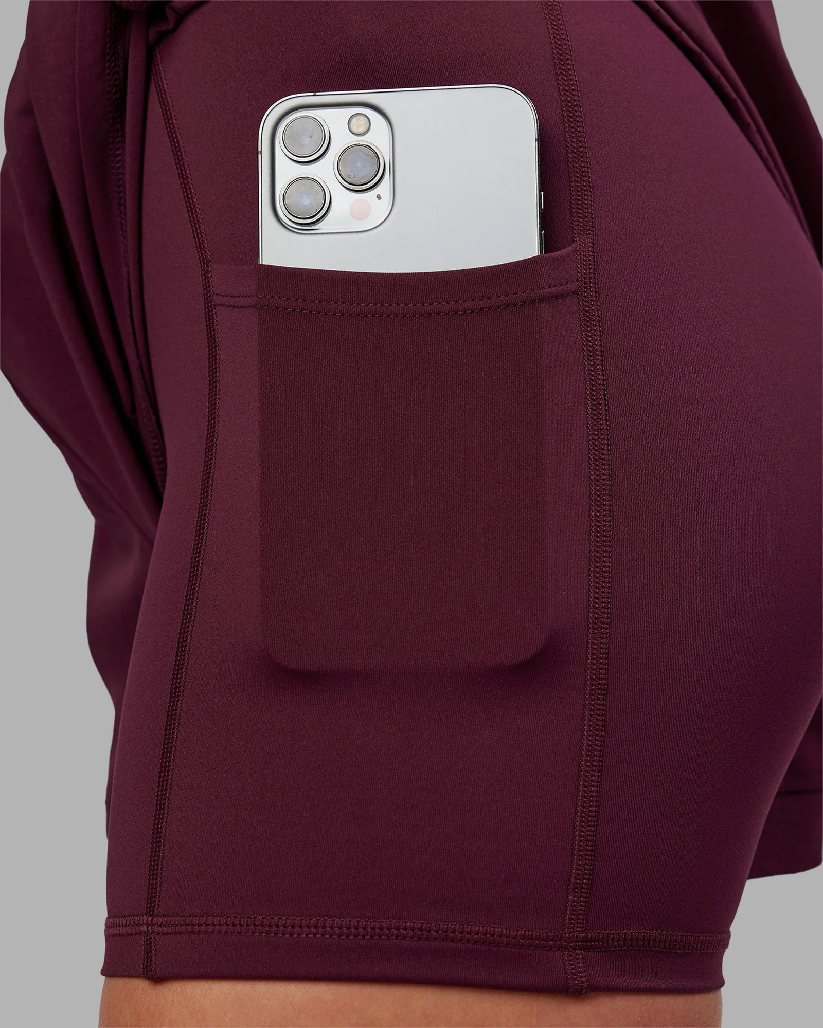 Challenger 3" Lined Performance Short - Cherry Lacquer - Image 6