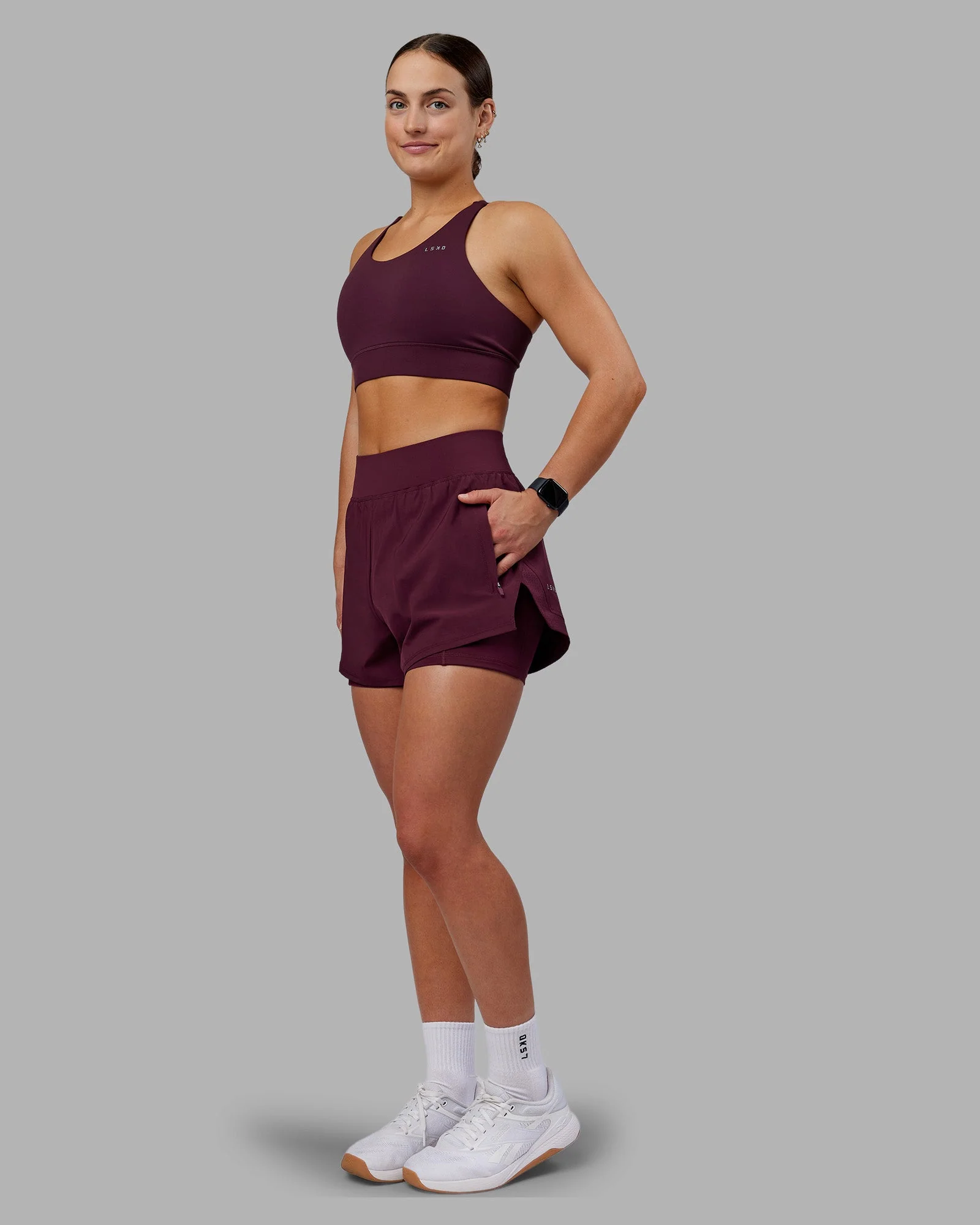 Challenger 3" Lined Performance Short - Cherry Lacquer - Image 7