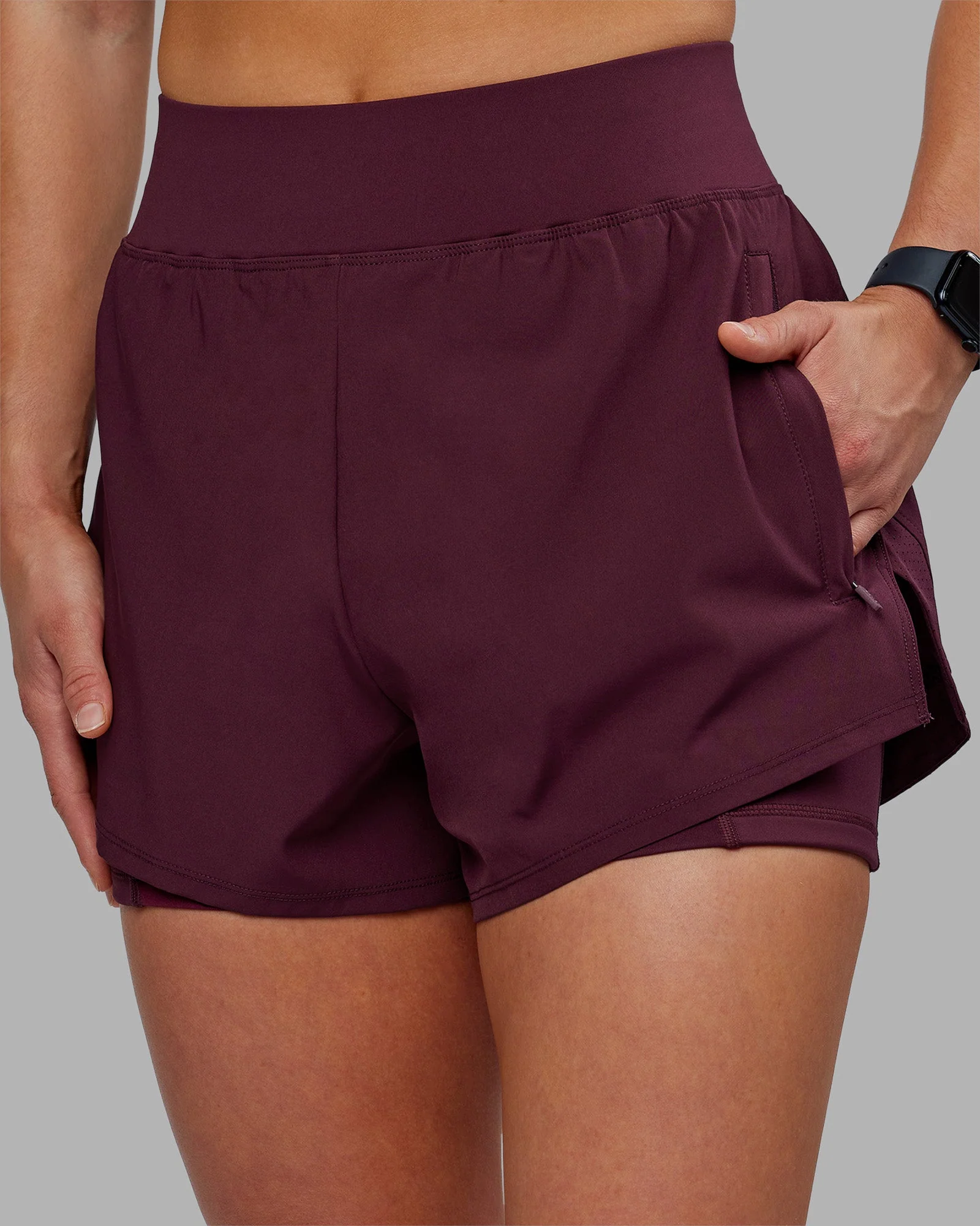 Challenger 3" Lined Performance Short - Cherry Lacquer - Image 9