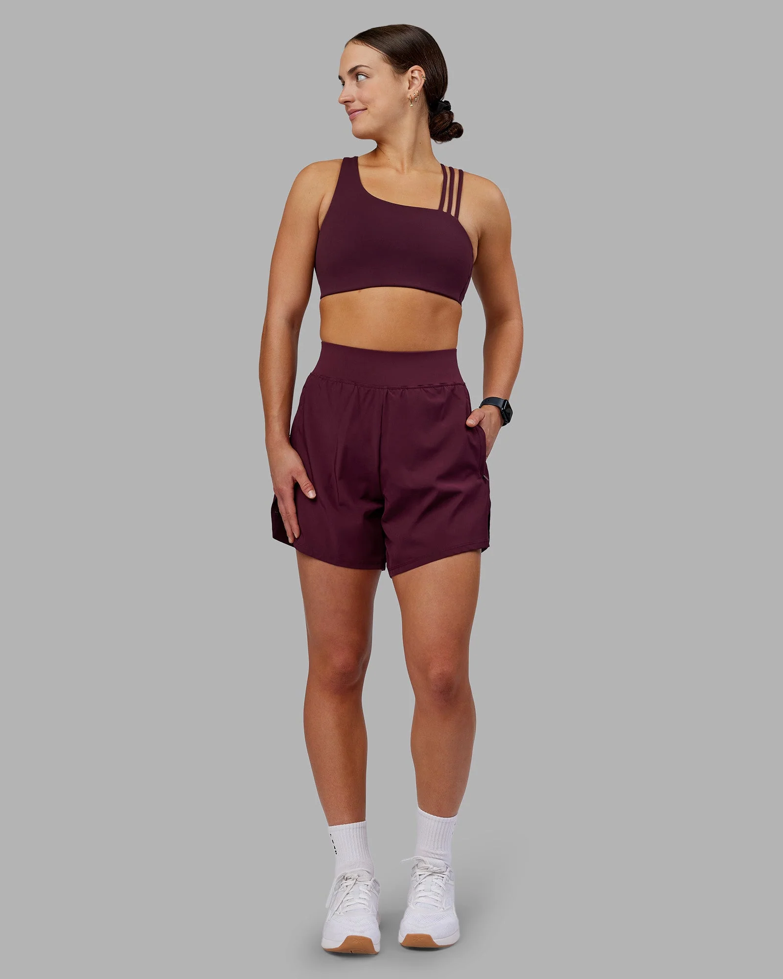 Challenger 5" Lined Performance Short - Cherry Lacquer - Image 3
