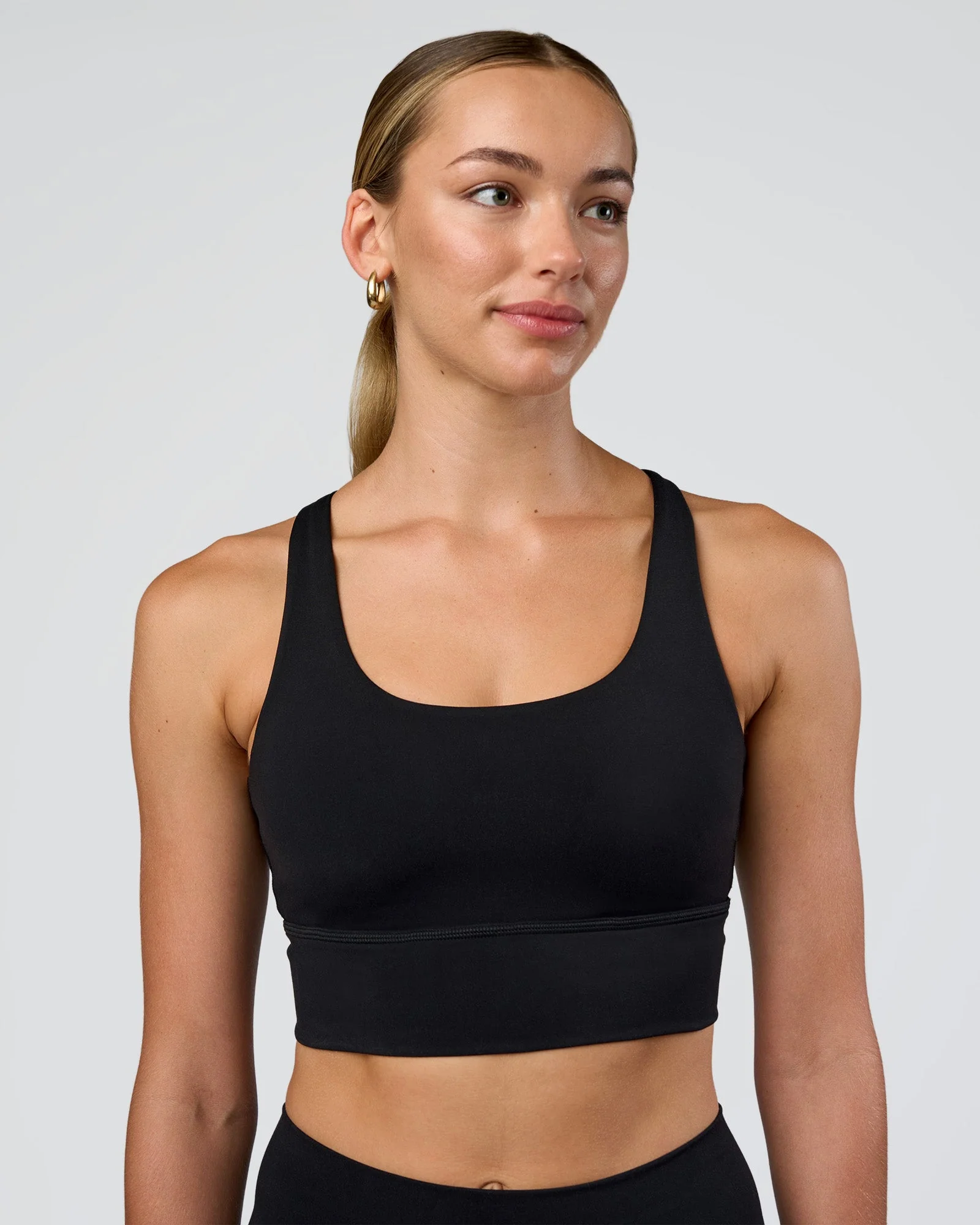 Circuit Longline Sports Bra - Black