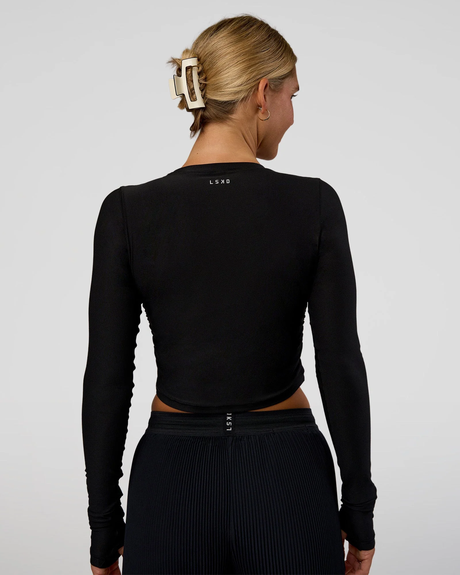 Clarity Long Sleeve Tee - Black - Image 4