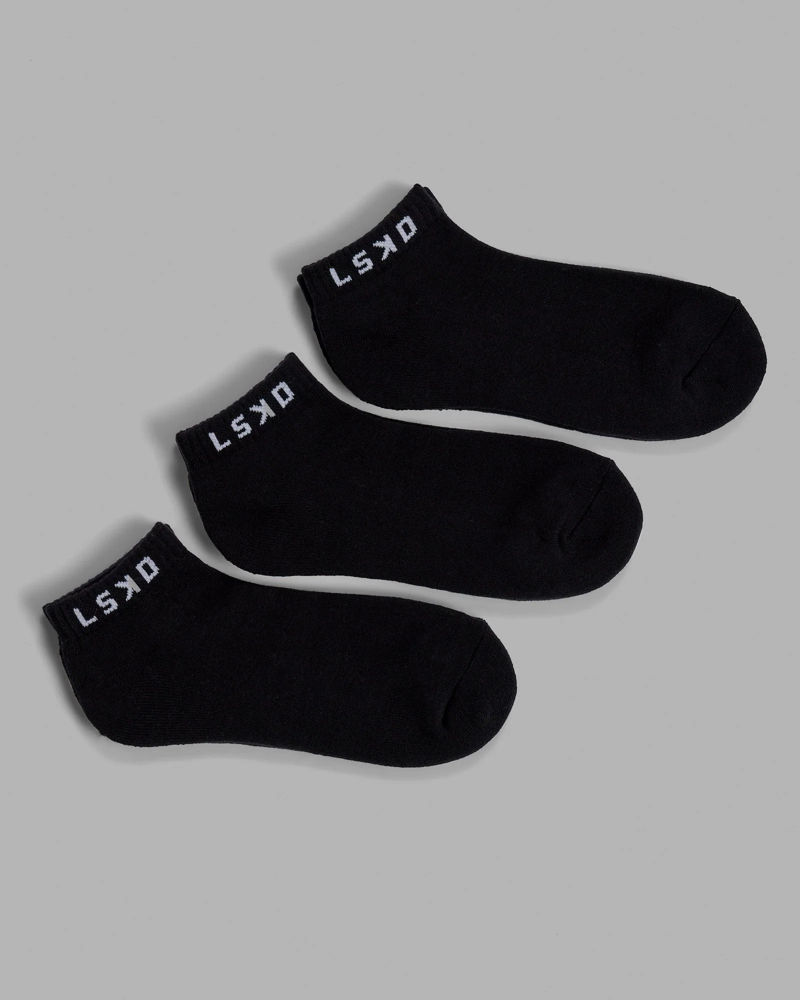 Daily Ankle Socks 3 Pack - Black - Image 5
