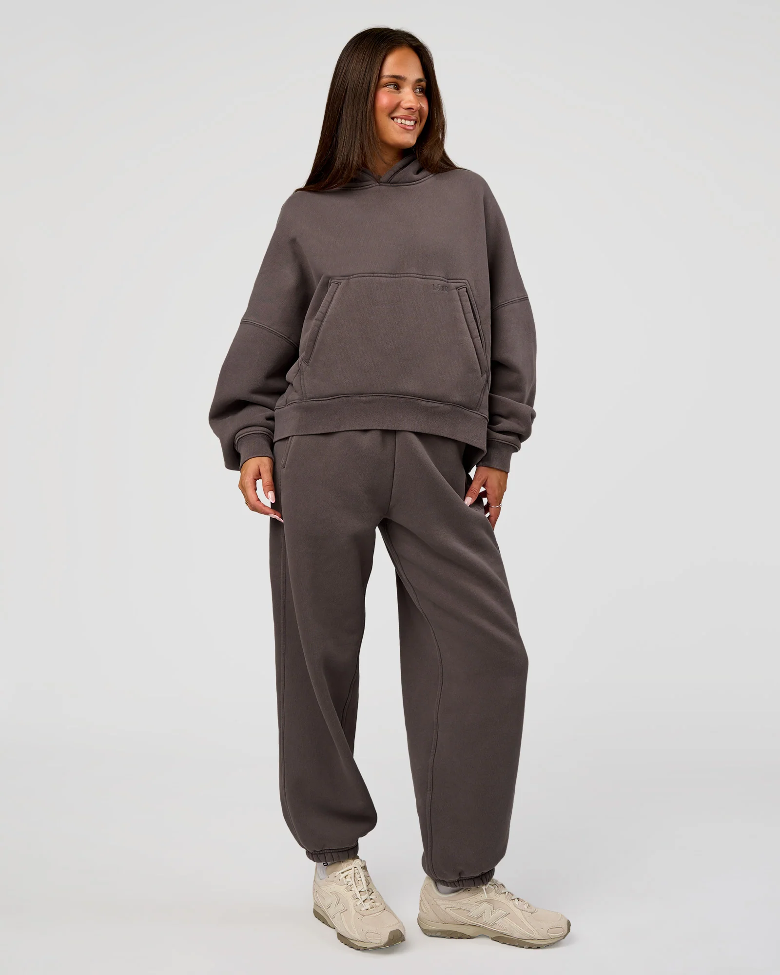 Distort Oversized Slouchy Fit Track Pant - Duskstone Washed - Image 3