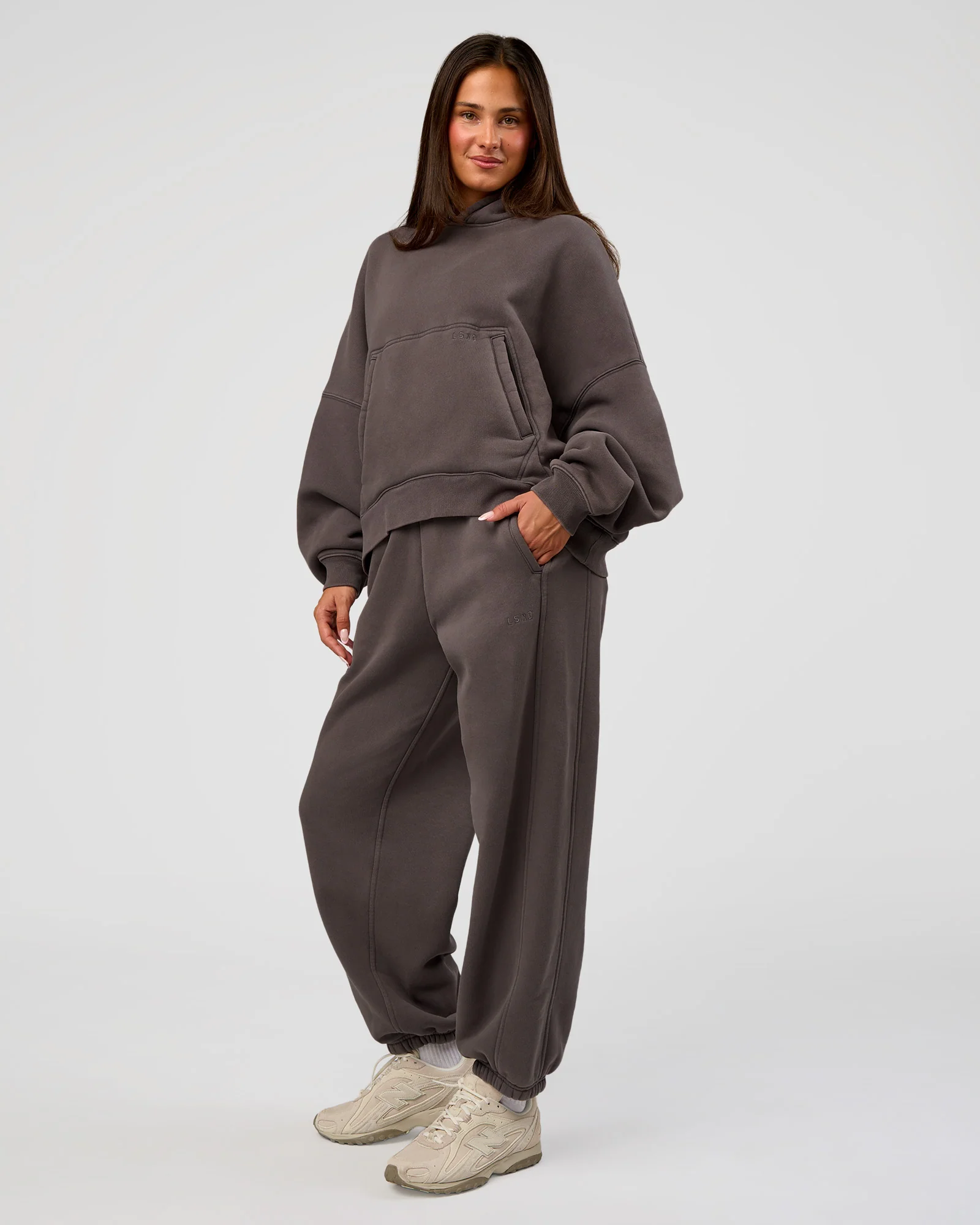 Distort Oversized Slouchy Fit Track Pant - Duskstone Washed - Image 5