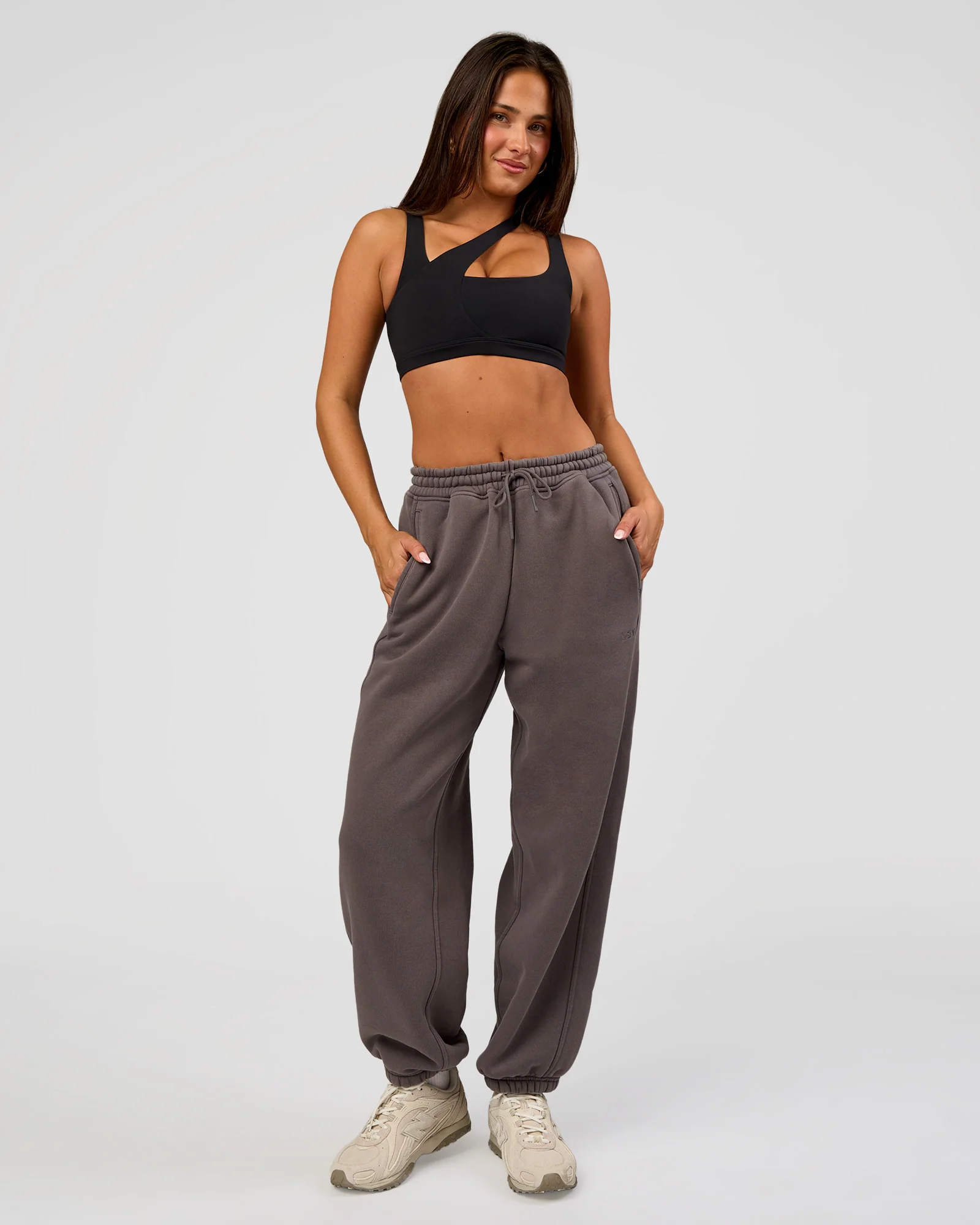 Distort Oversized Slouchy Fit Track Pant - Duskstone Washed - Image 6