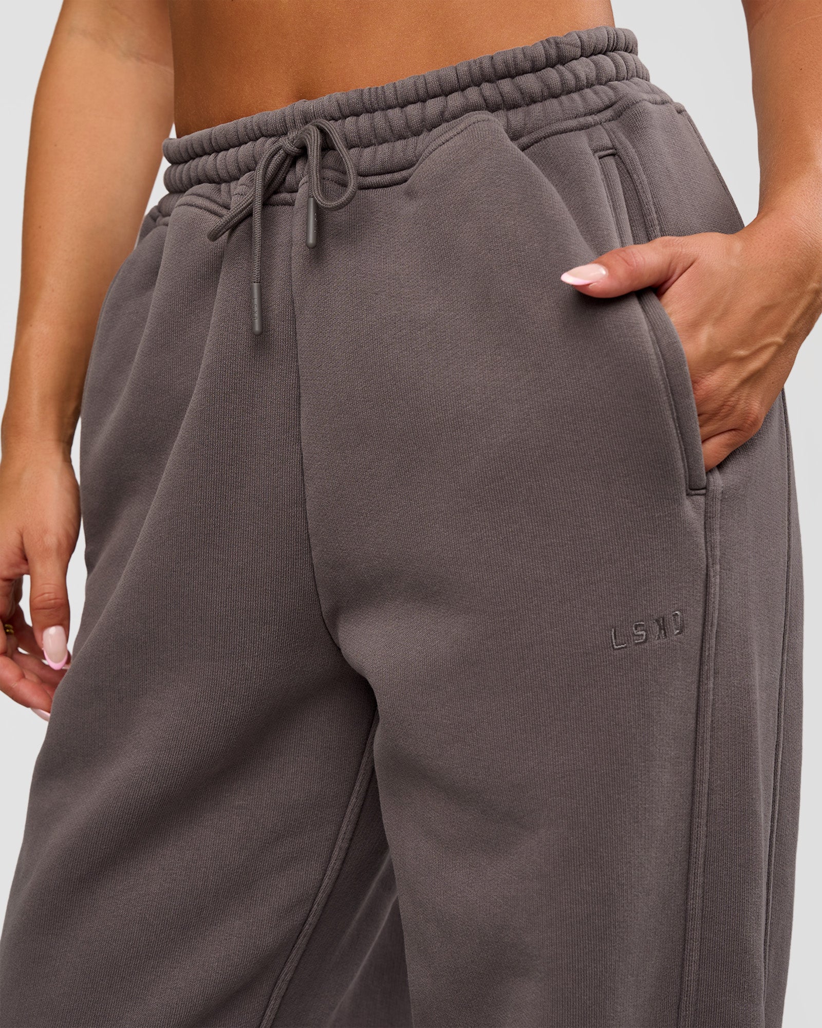 Distort Oversized Slouchy Fit Track Pant - Duskstone Washed - Image 7