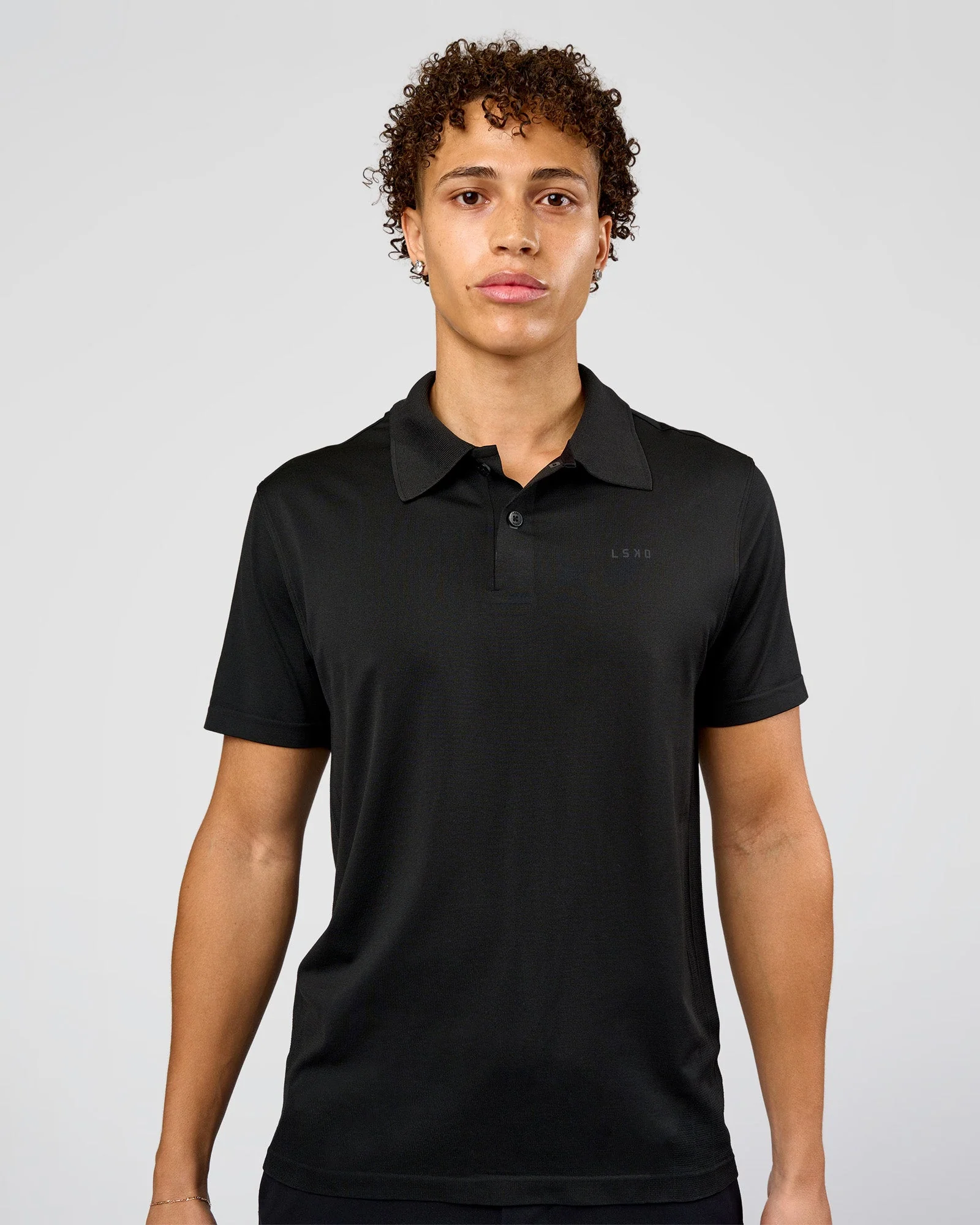 Drive Seamless Polo - Black
