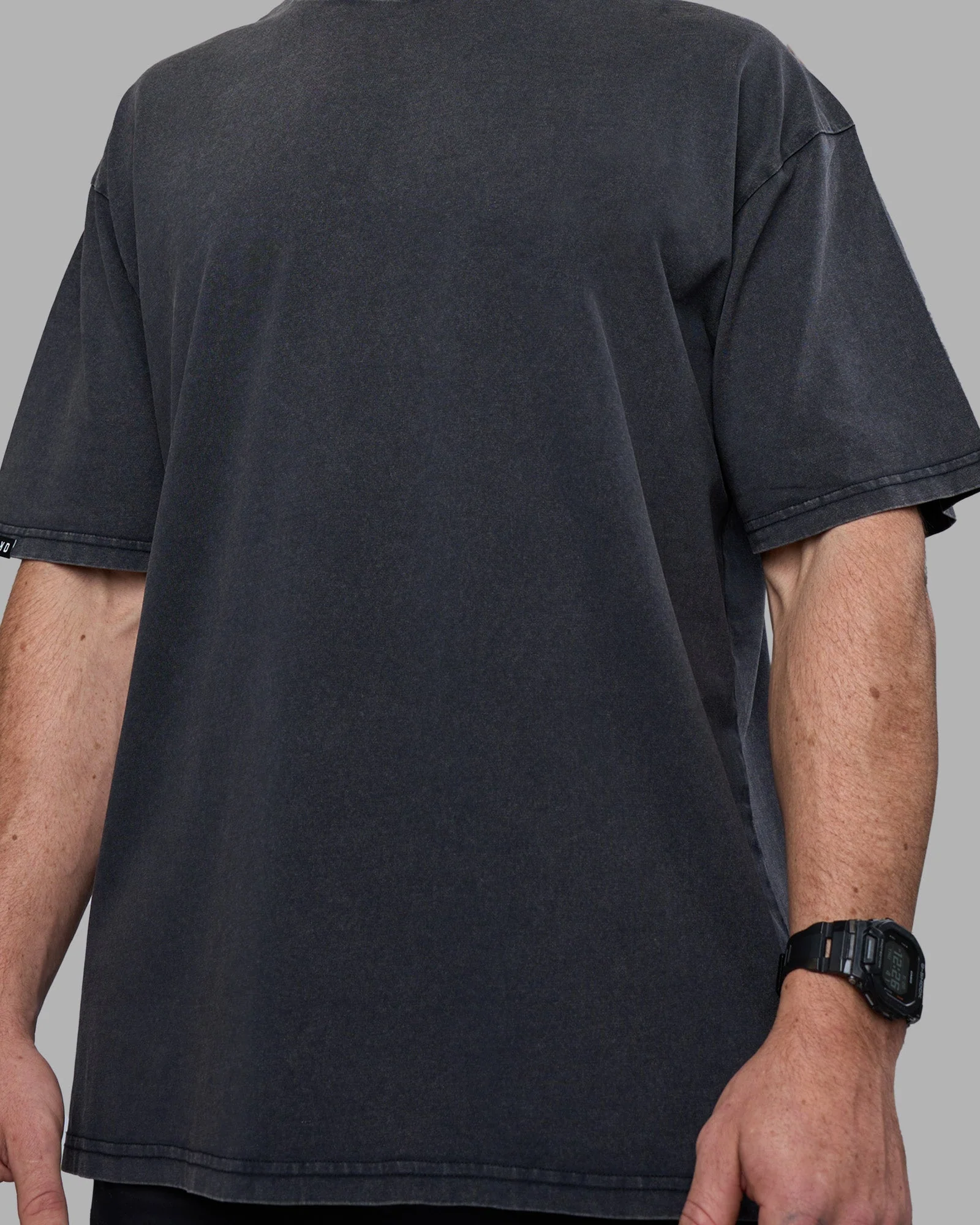 Easy FLXCotton Tee Oversize - Black Washed - Image 10