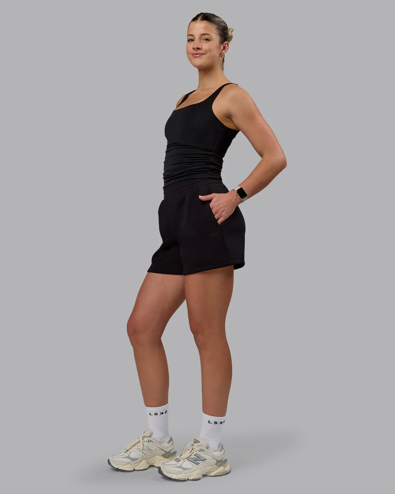 Elevate SoftTouch 4" Short - Black-Black - Image 7