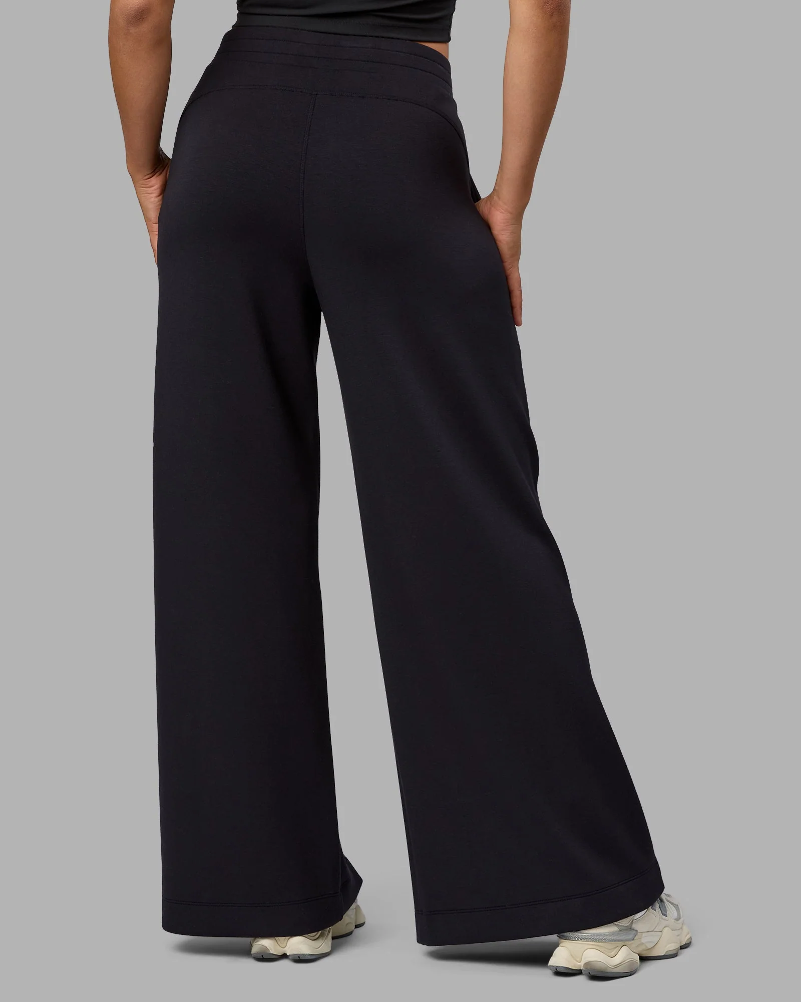 Elevate SoftTouch Wide Leg Pant - Black-Black - Image 3