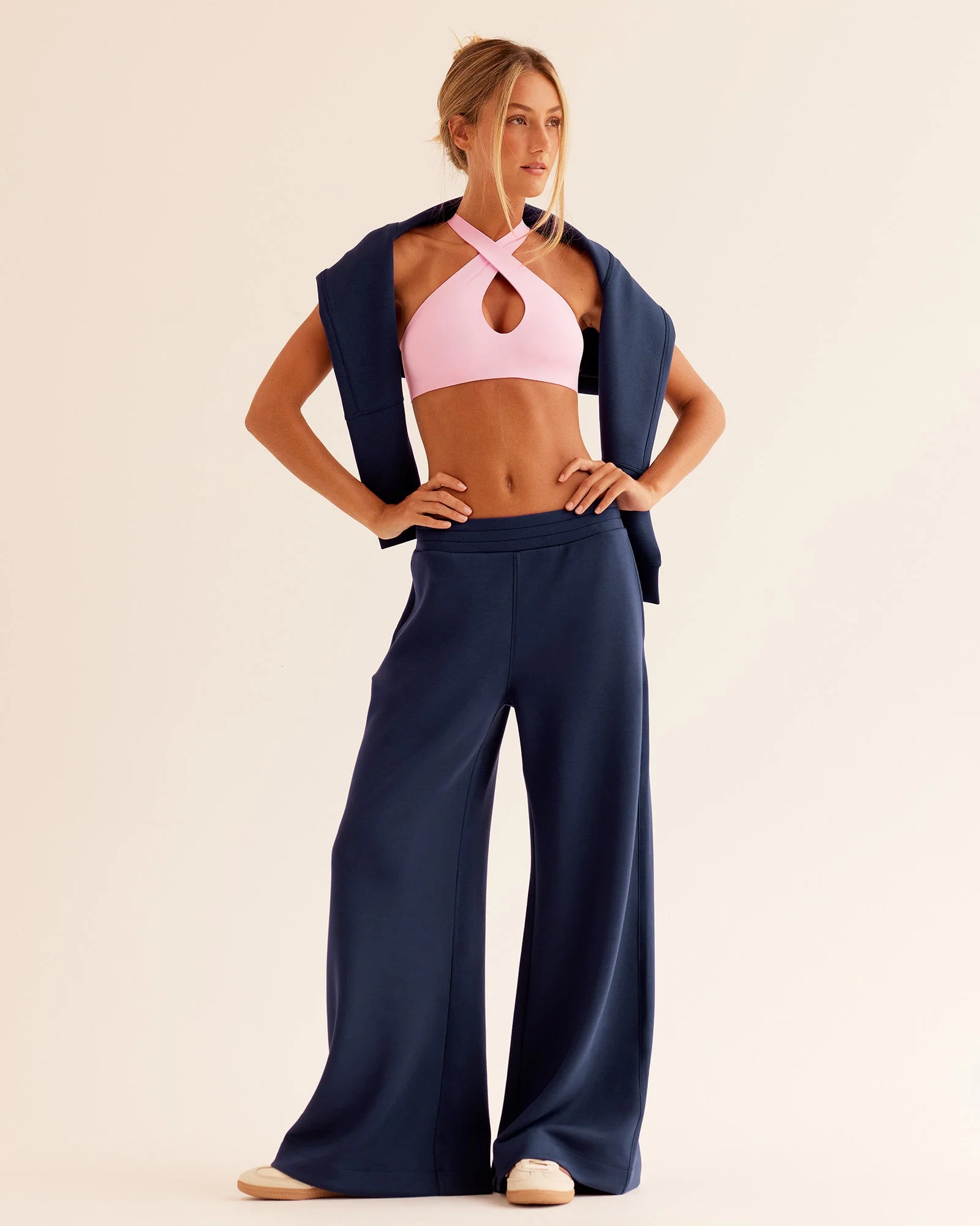 Elevate SoftTouch Wide Leg Pant - Future Navy