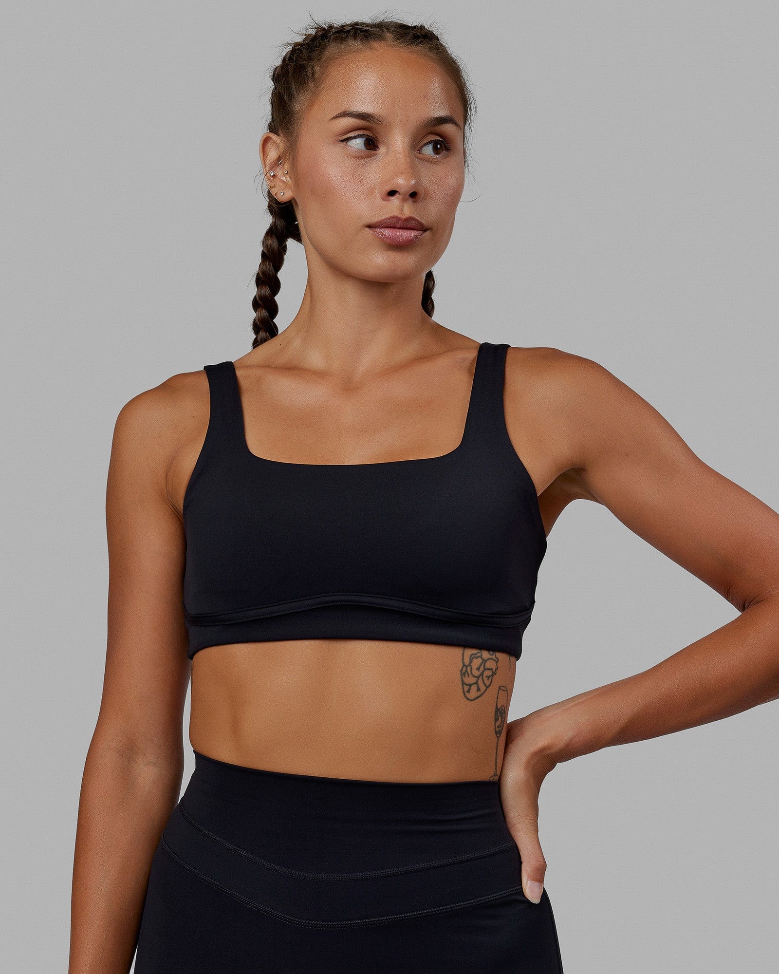 Elevation Sports Bra - Black - Image 3