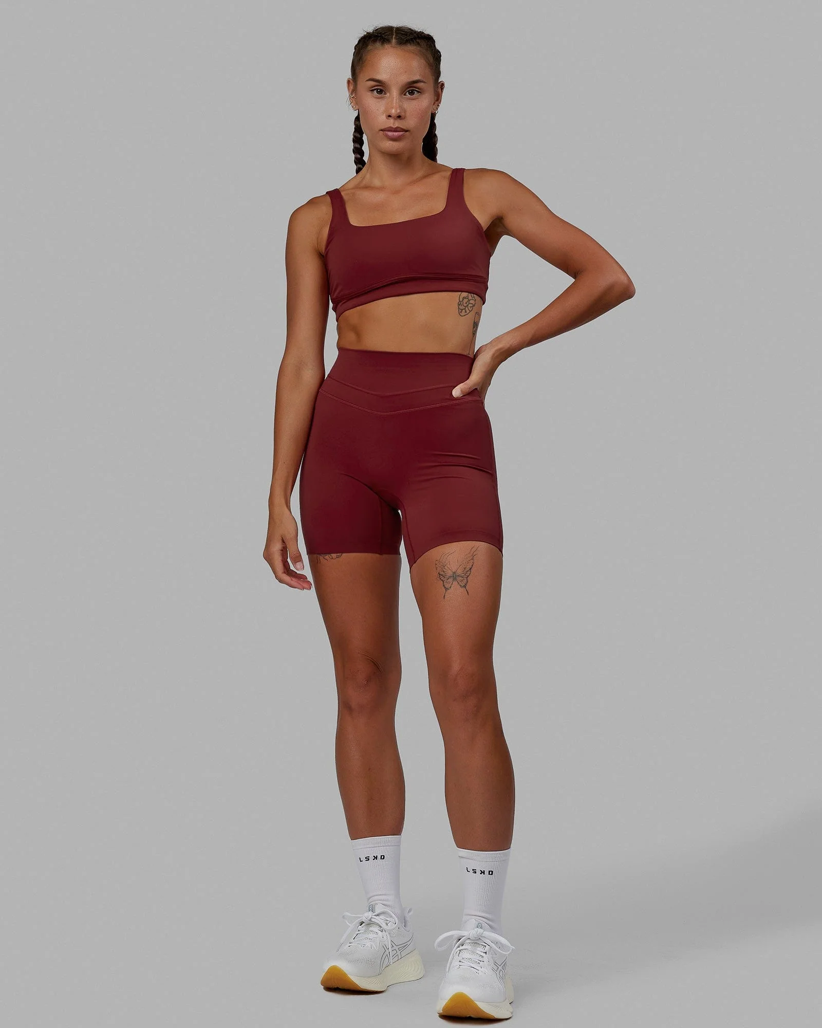 Elevation Sports Bra - Cranberry - Image 8