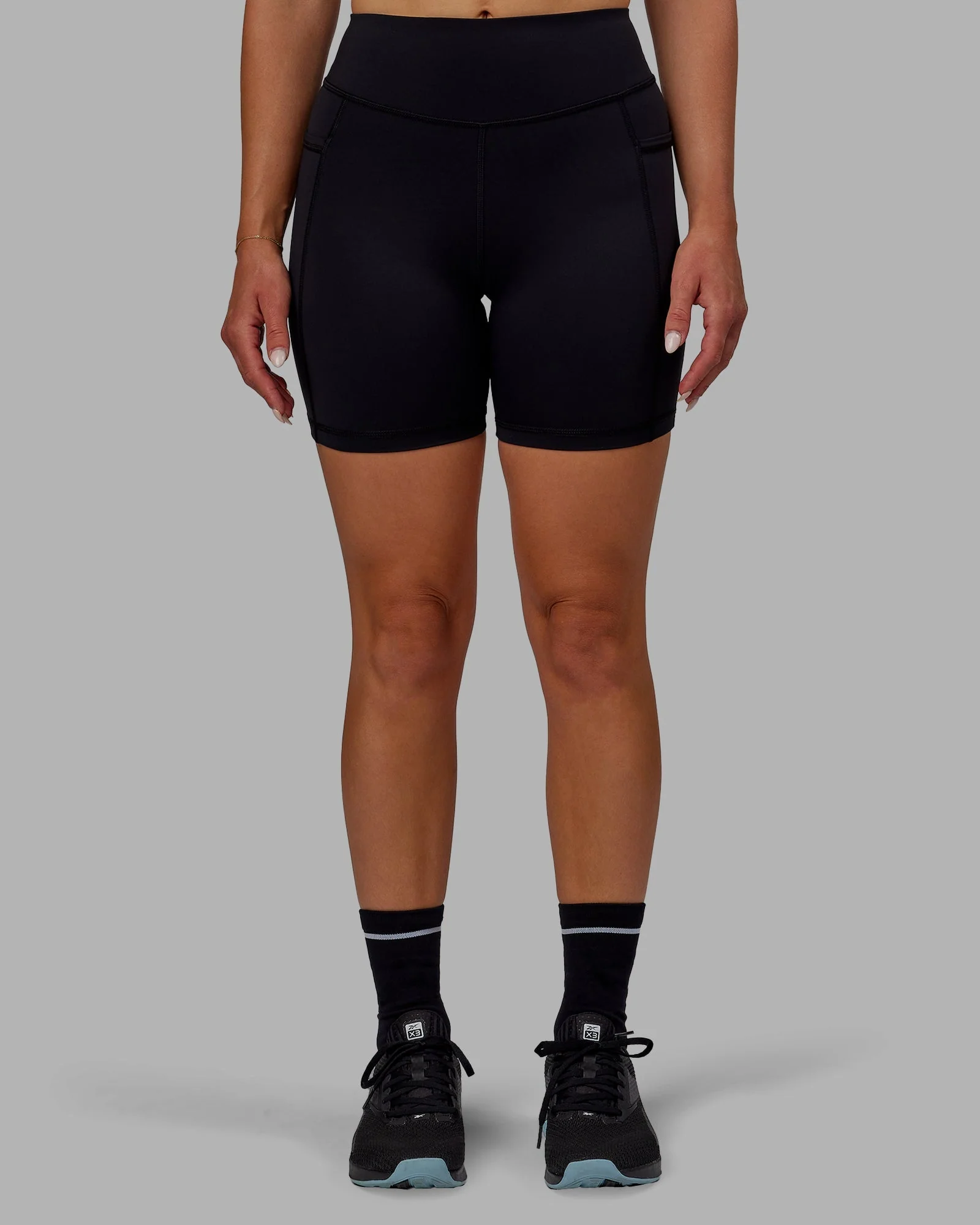 Elite High-Rise 6" Short Pockets - Black - Image 11