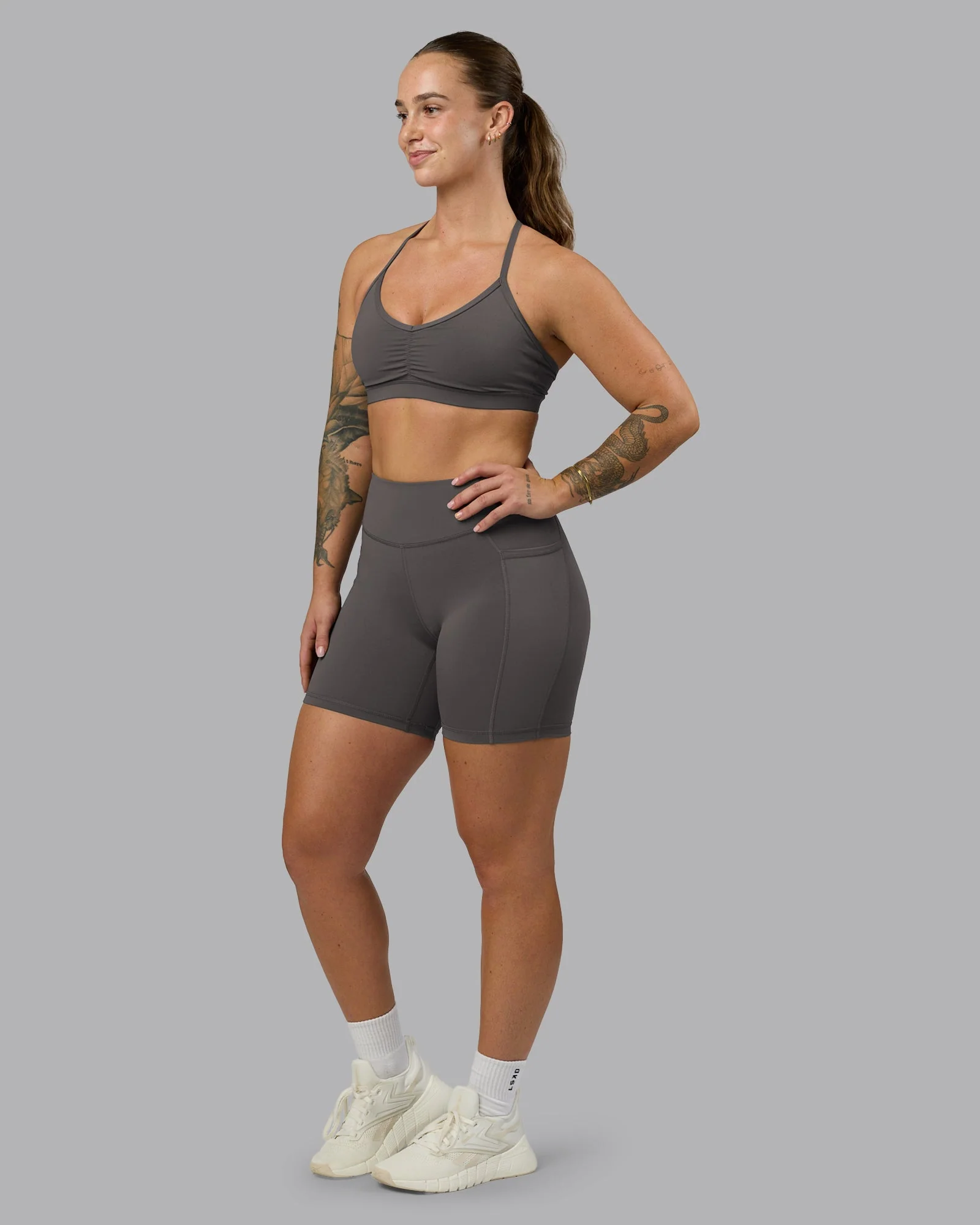 Elite High-Rise 6" Short Pockets - Dark Storm - Image 5