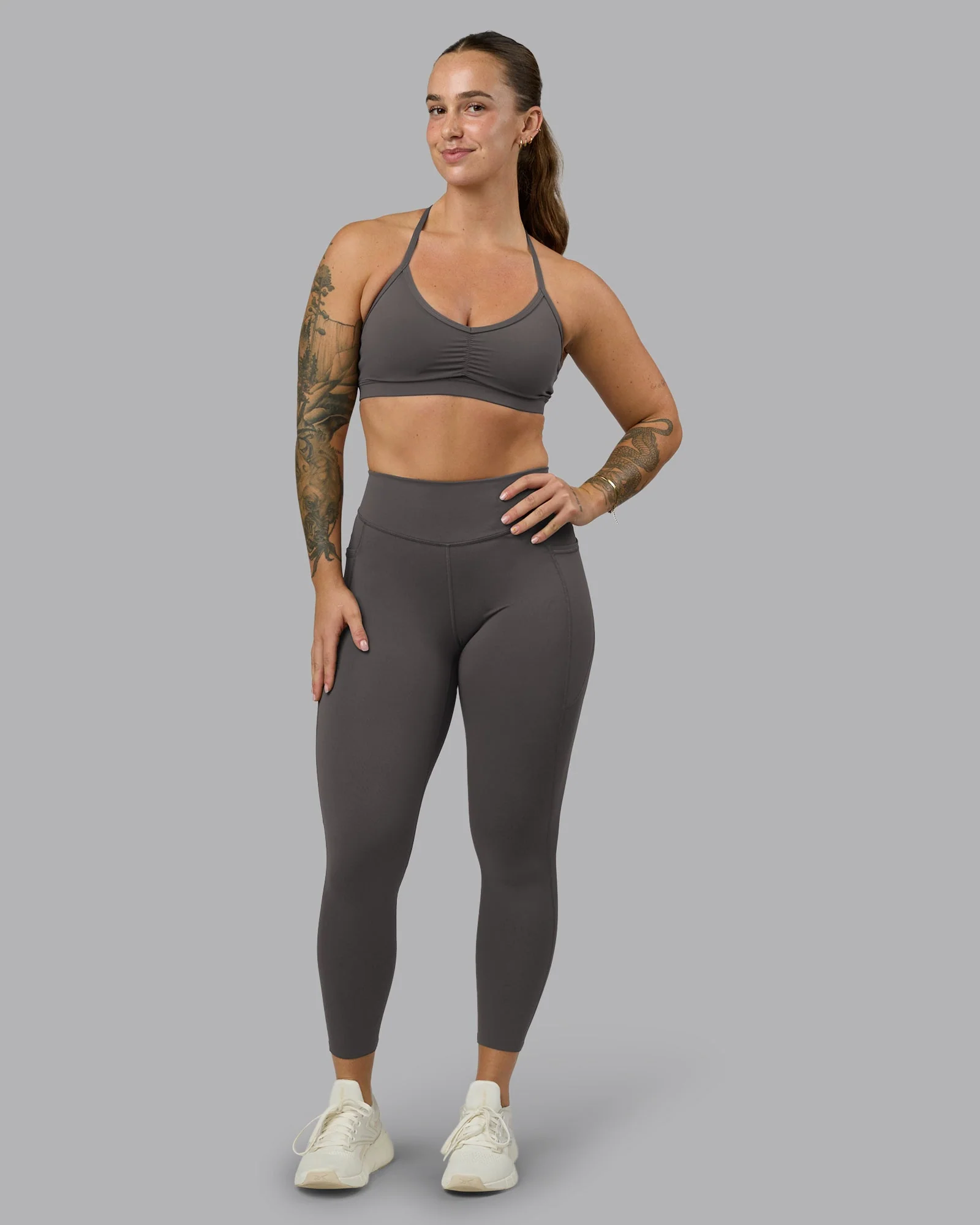 Elite High-Rise 7/8 Legging Pockets - Dark Storm