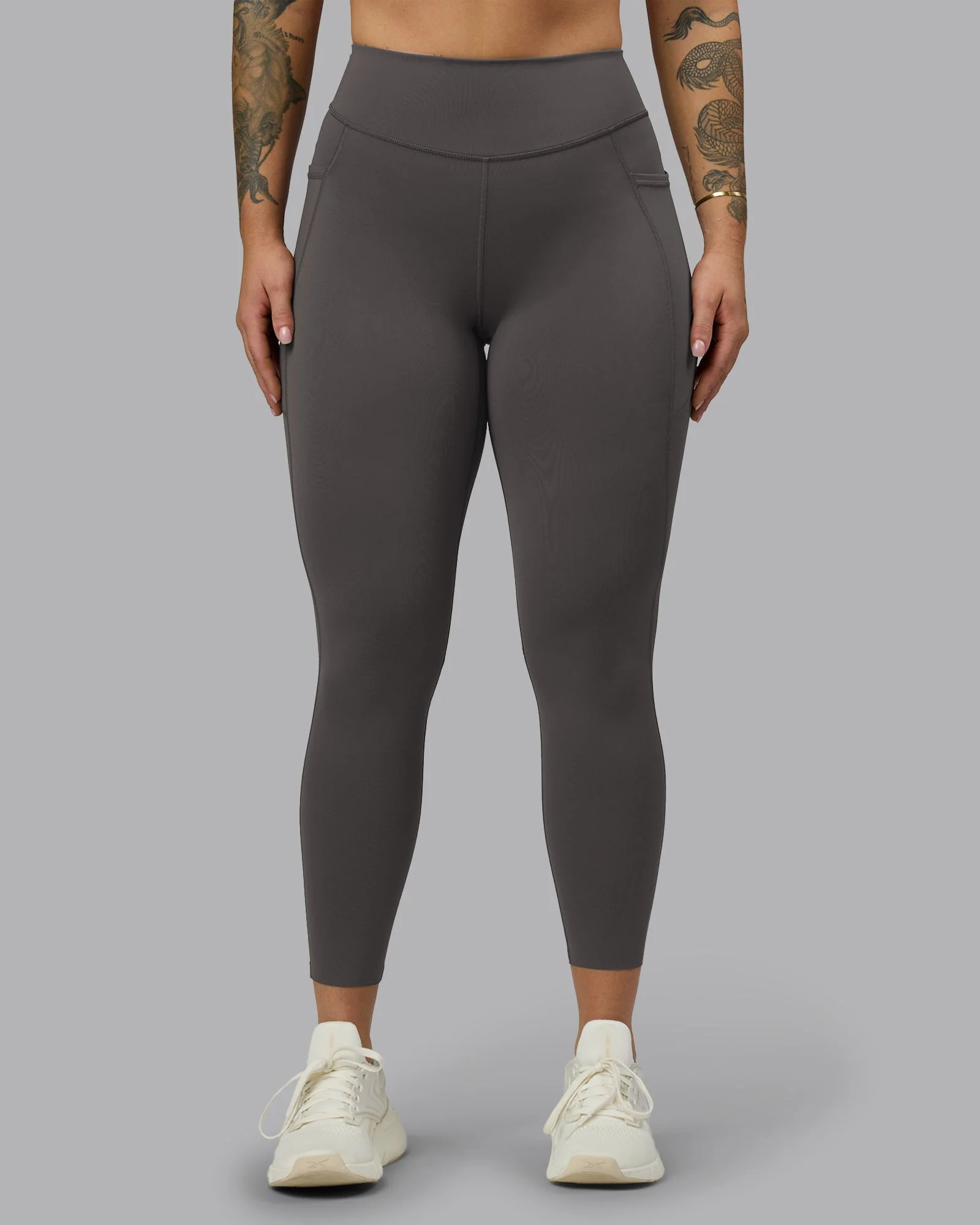 Elite High-Rise 7/8 Legging Pockets - Dark Storm - Image 4