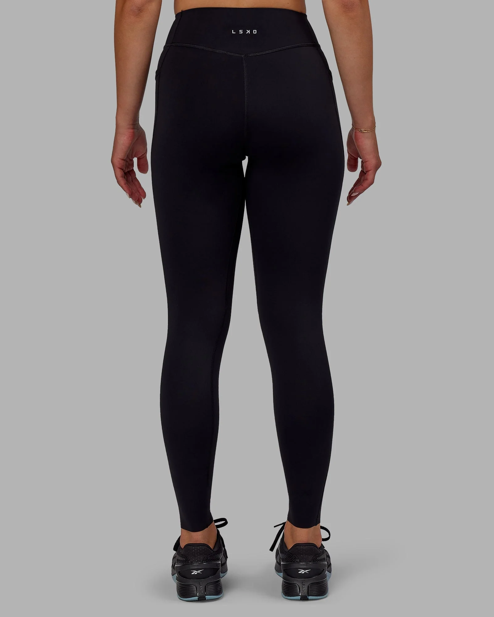 Elite High-Rise Full Length Legging Pockets - Black - Image 4