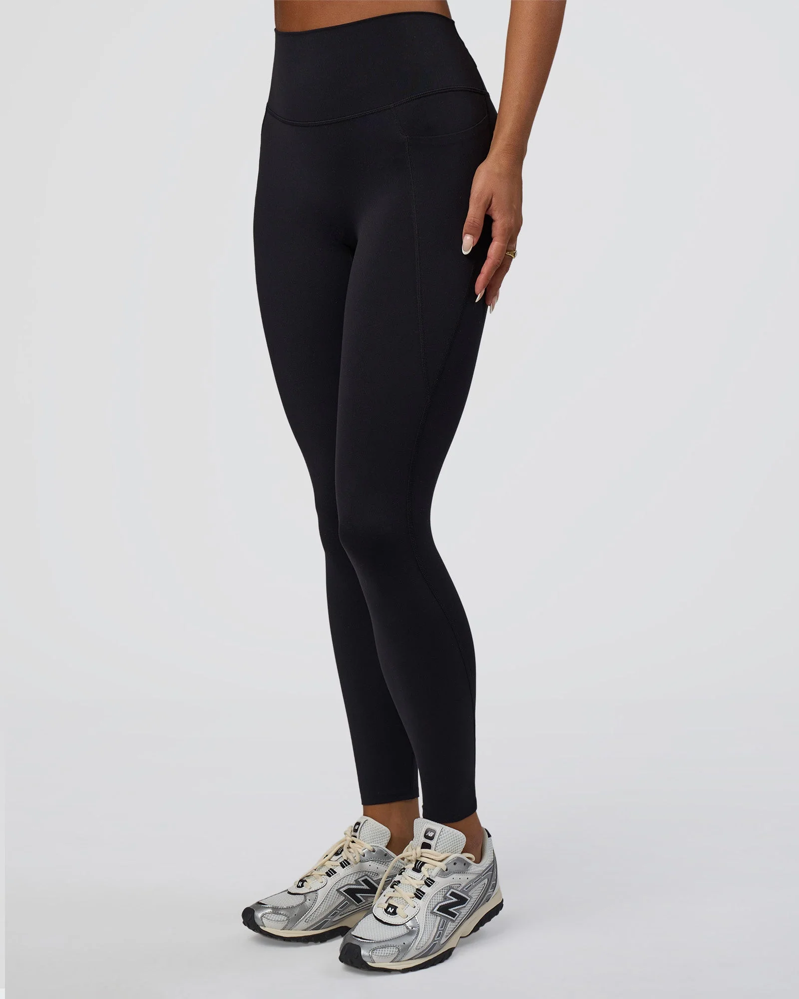 Elixir Defined High-Rise Full Length Legging Pockets - Black - Image 10