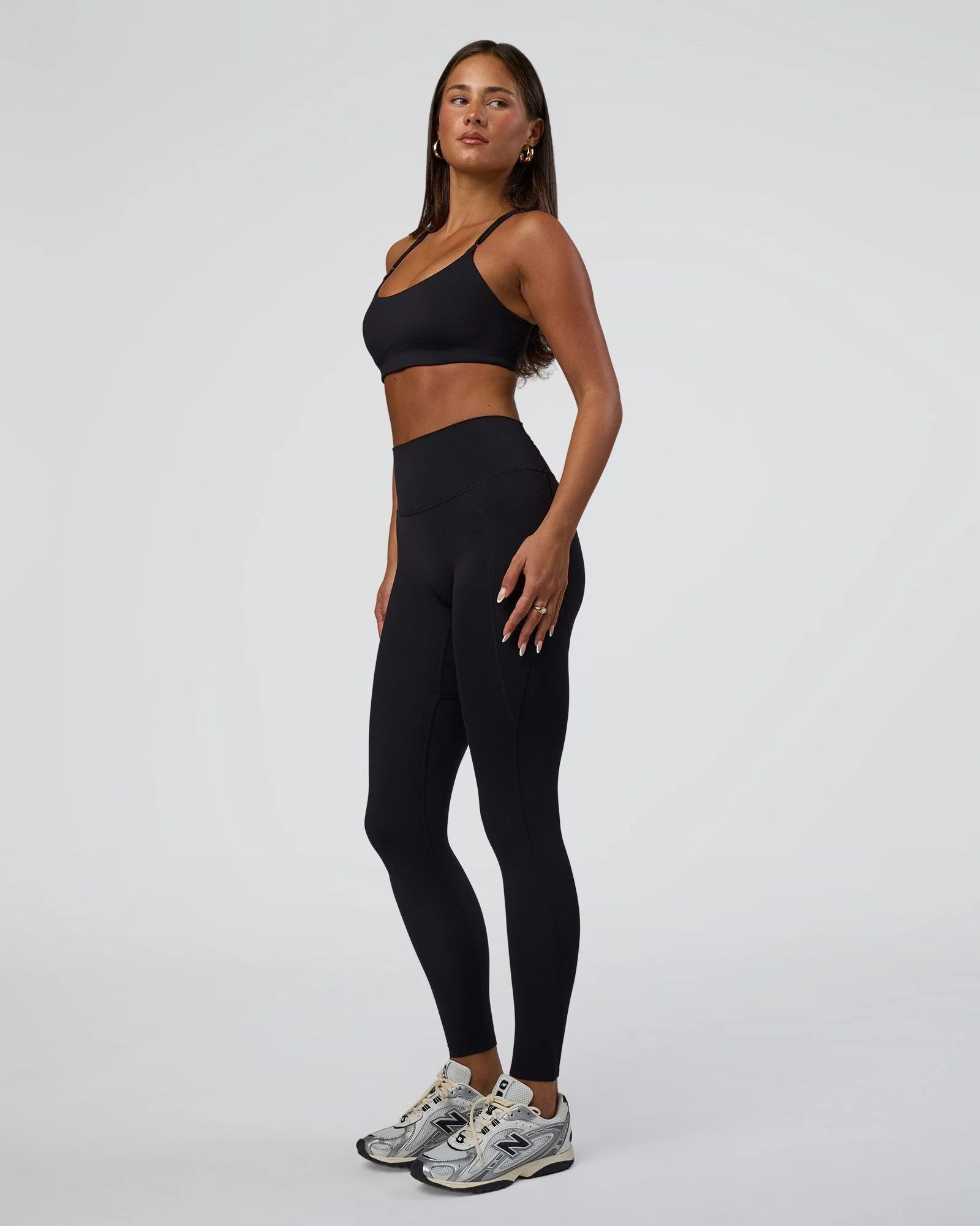 Elixir Defined High-Rise Full Length Legging Pockets - Black - Image 2