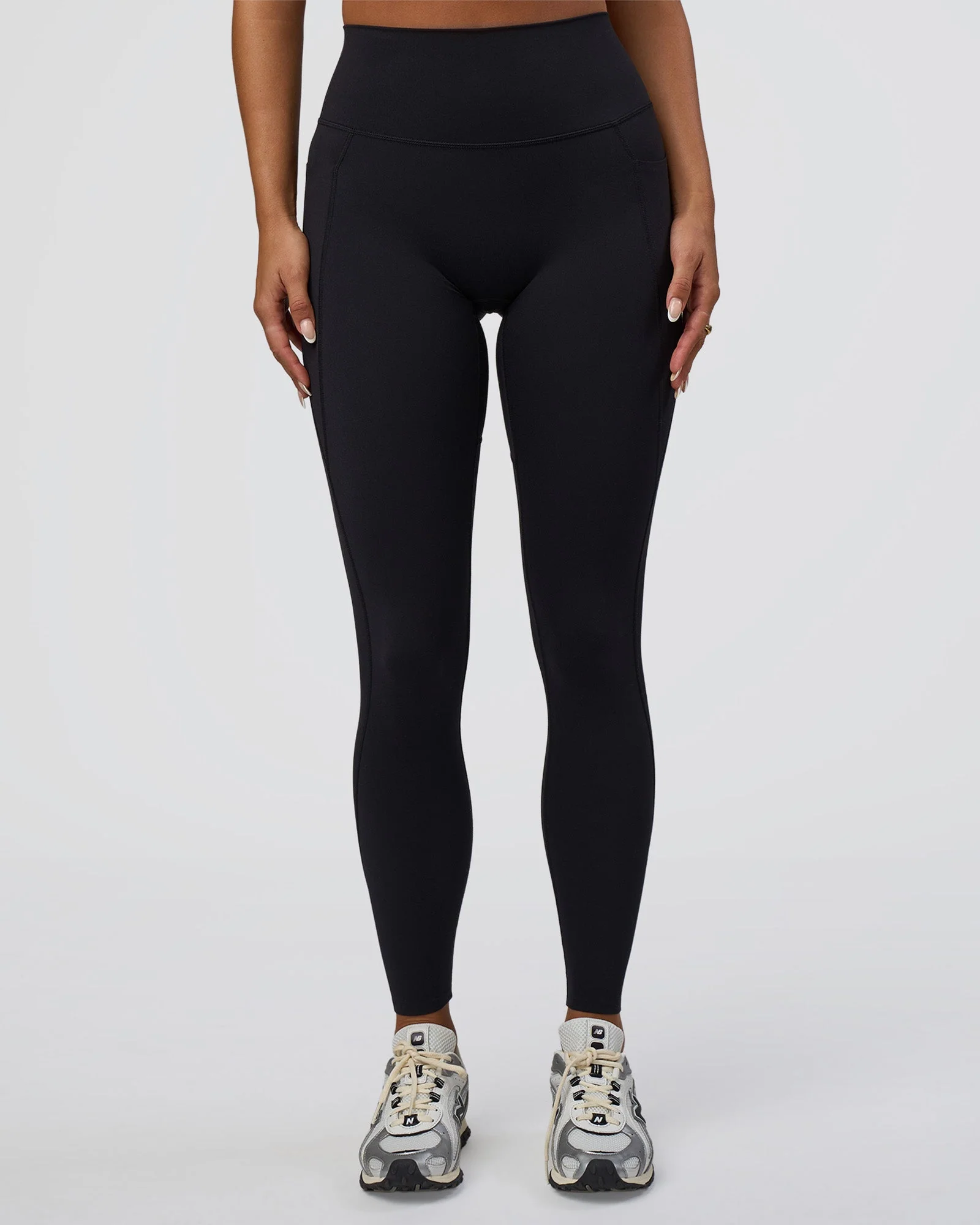 Elixir Defined High-Rise Full Length Legging Pockets - Black - Image 3